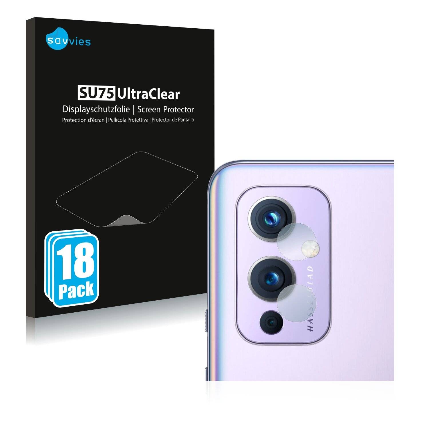 18x Savvies SU75 Displayschutzfolie für OnePlus 9 5G (nur