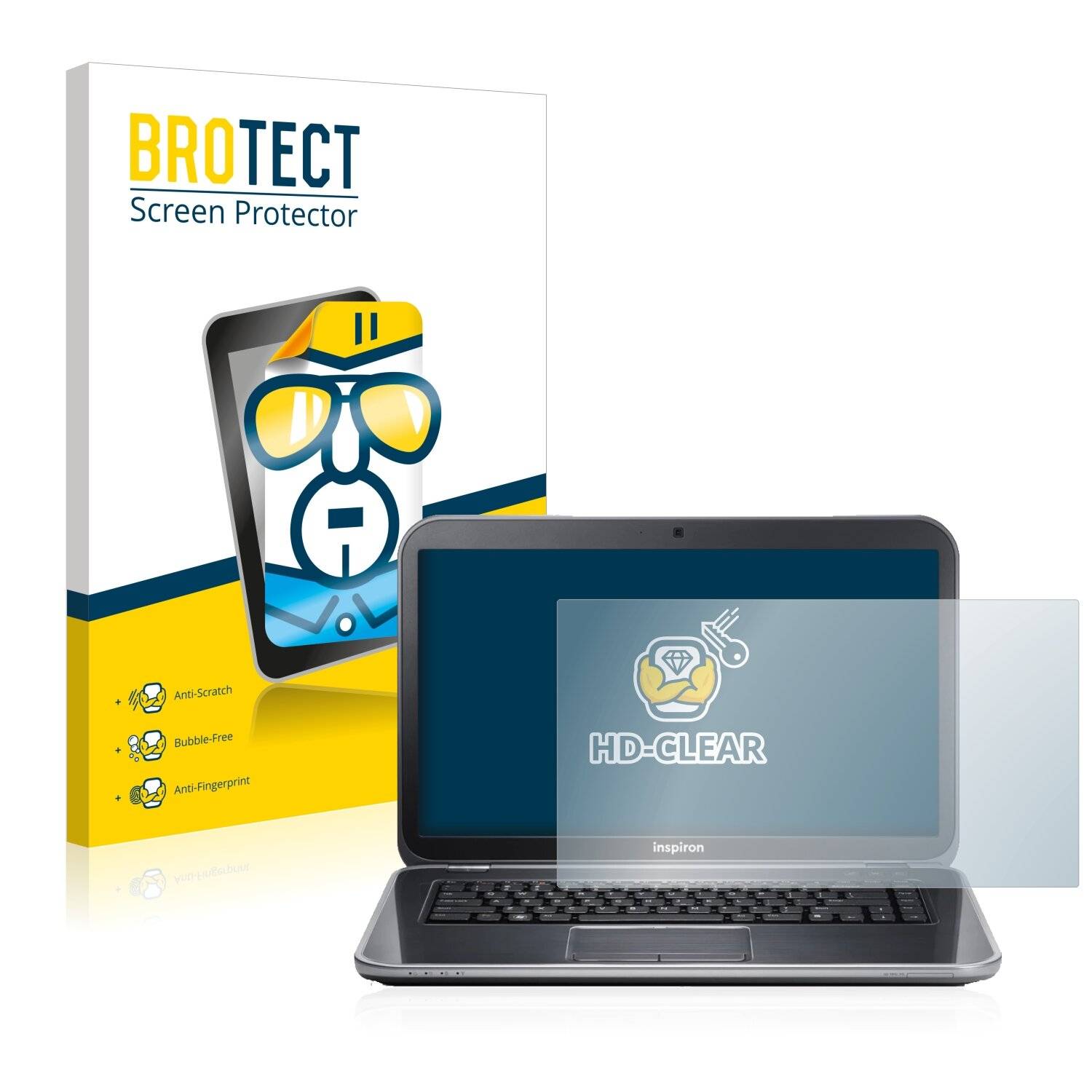 BROTECT HD-Clear Displayschutzfolie für Dell Inspiron 15R