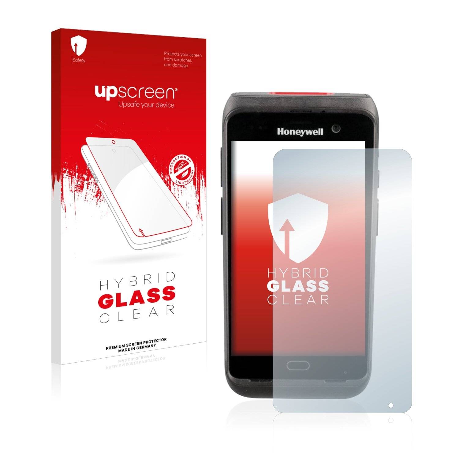 upscreen Hybrid Glass Clear Premium Schutzglas Folie für Honeywell CT40