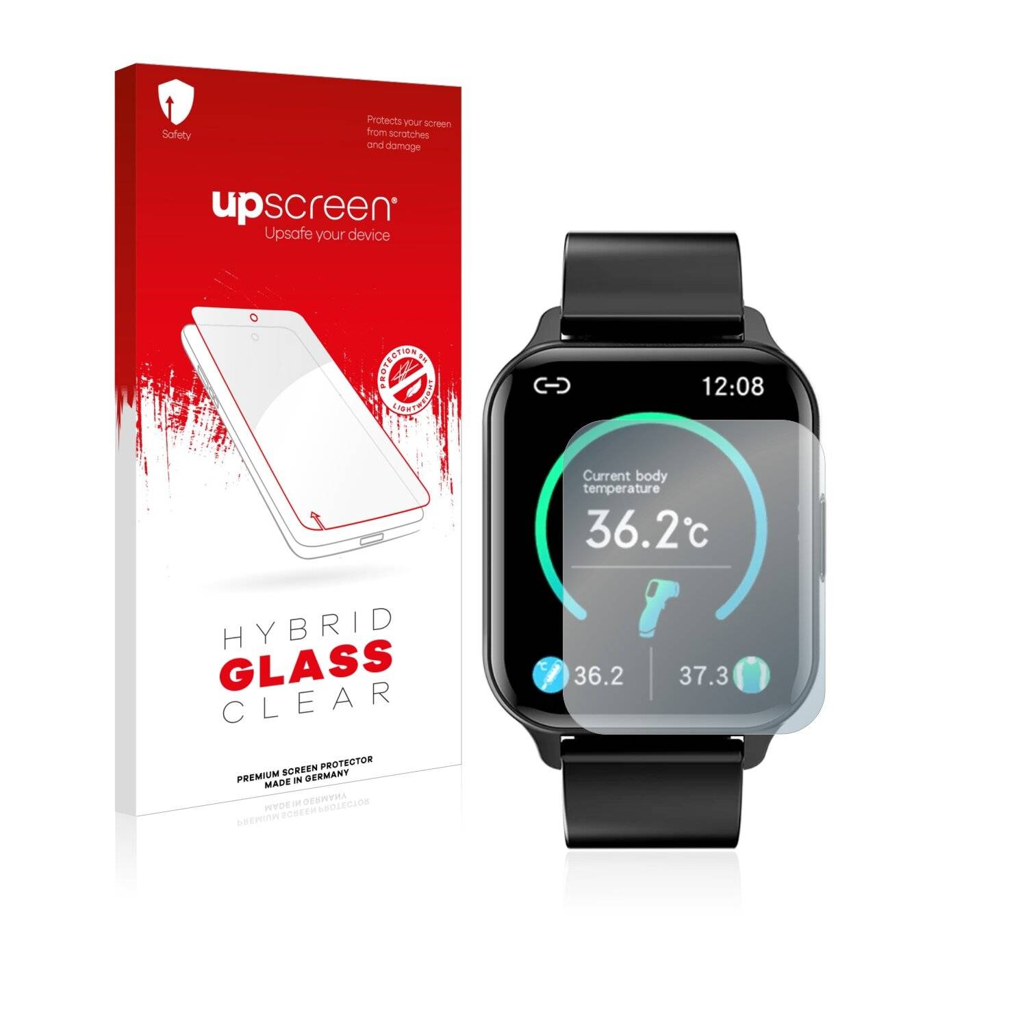 upscreen Hybrid Glass Clear Premium Schutzglas Folie für Bakeey