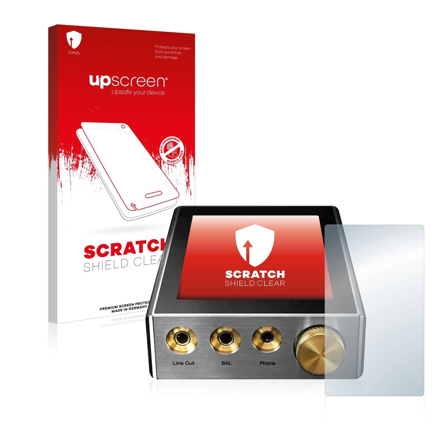upscreen Scratch Shield Clear Premium Displayschutzfolie für iBasso