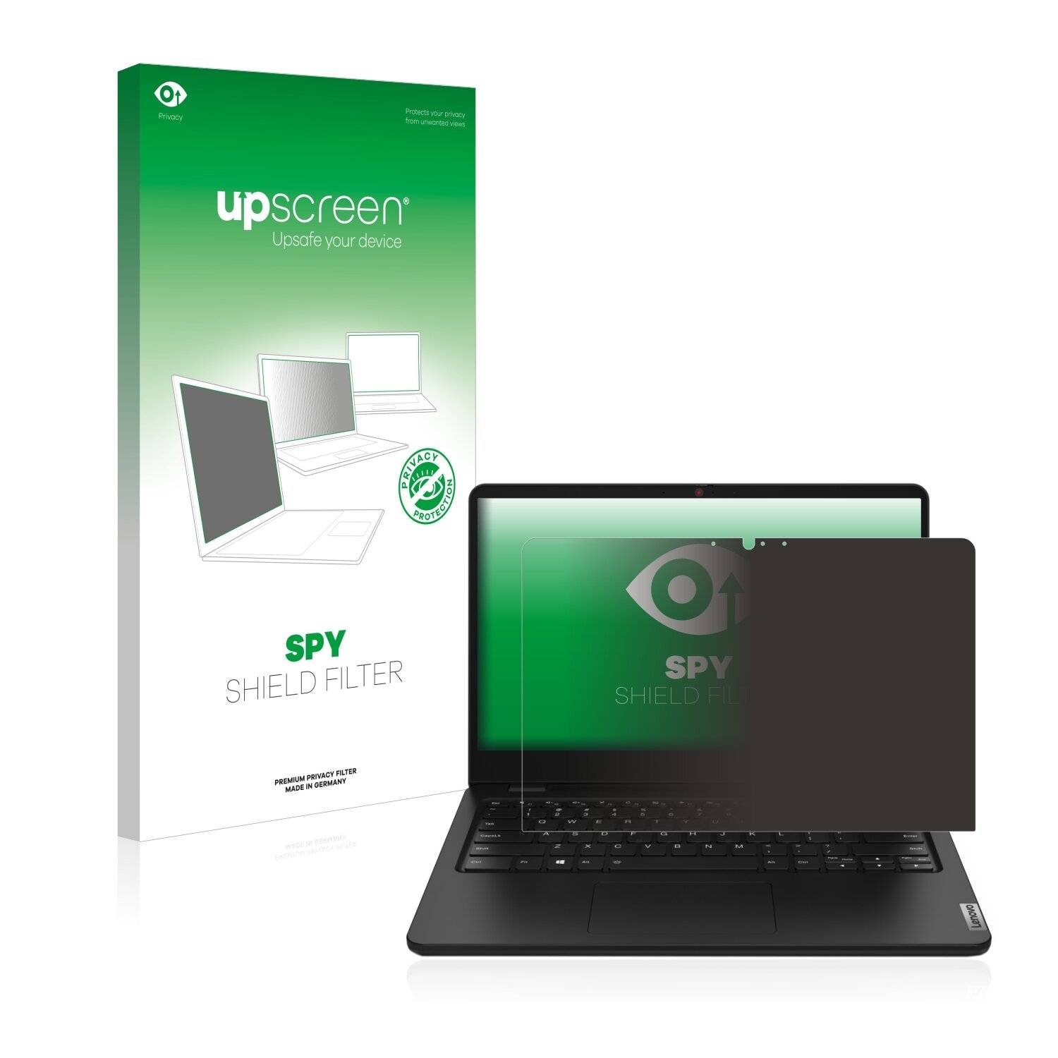 upscreen Spy Shield Filter Premium Blickschutzfilter für Lenovo 14w Gen