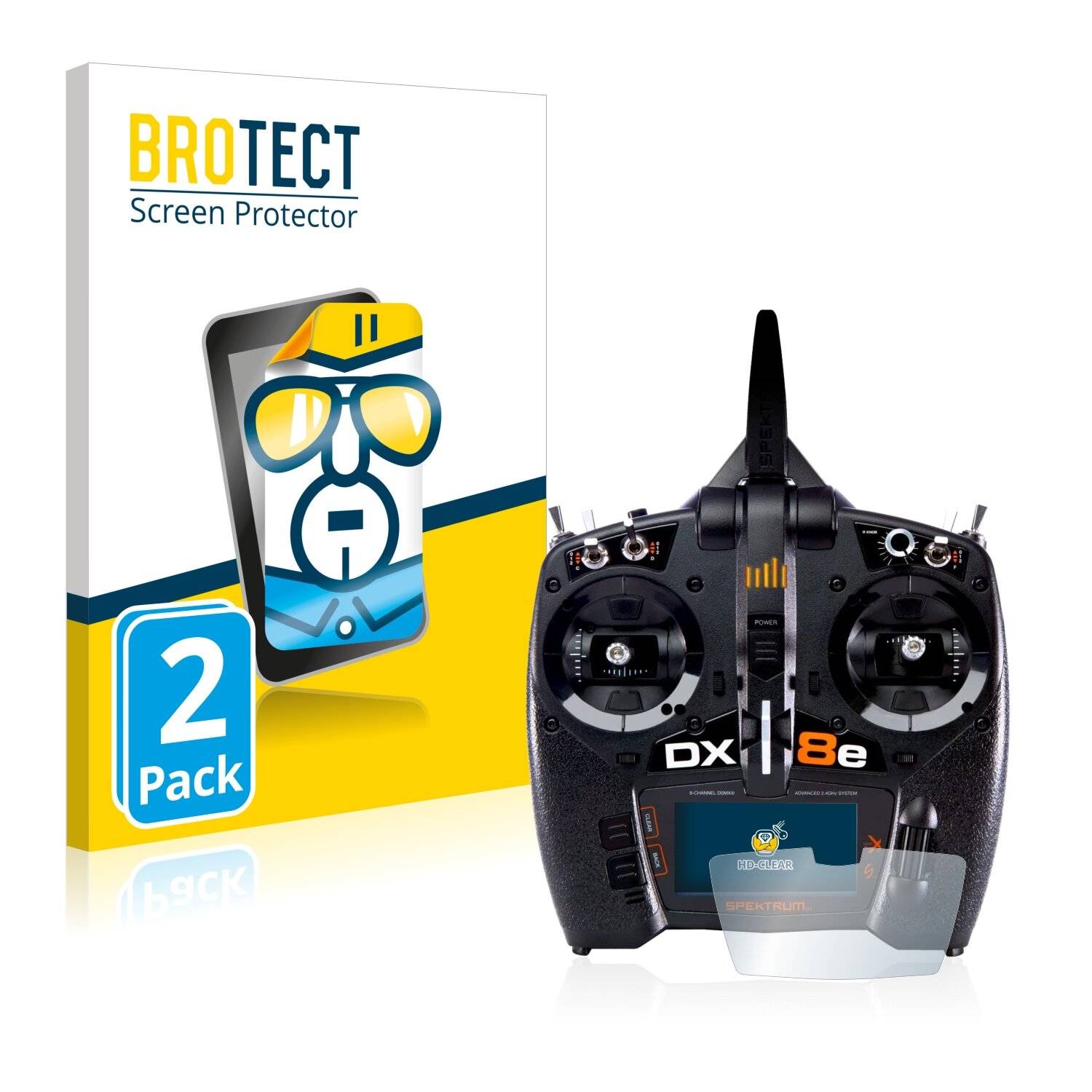 2x BROTECT HD-Clear Displayschutzfolie für Spektrum