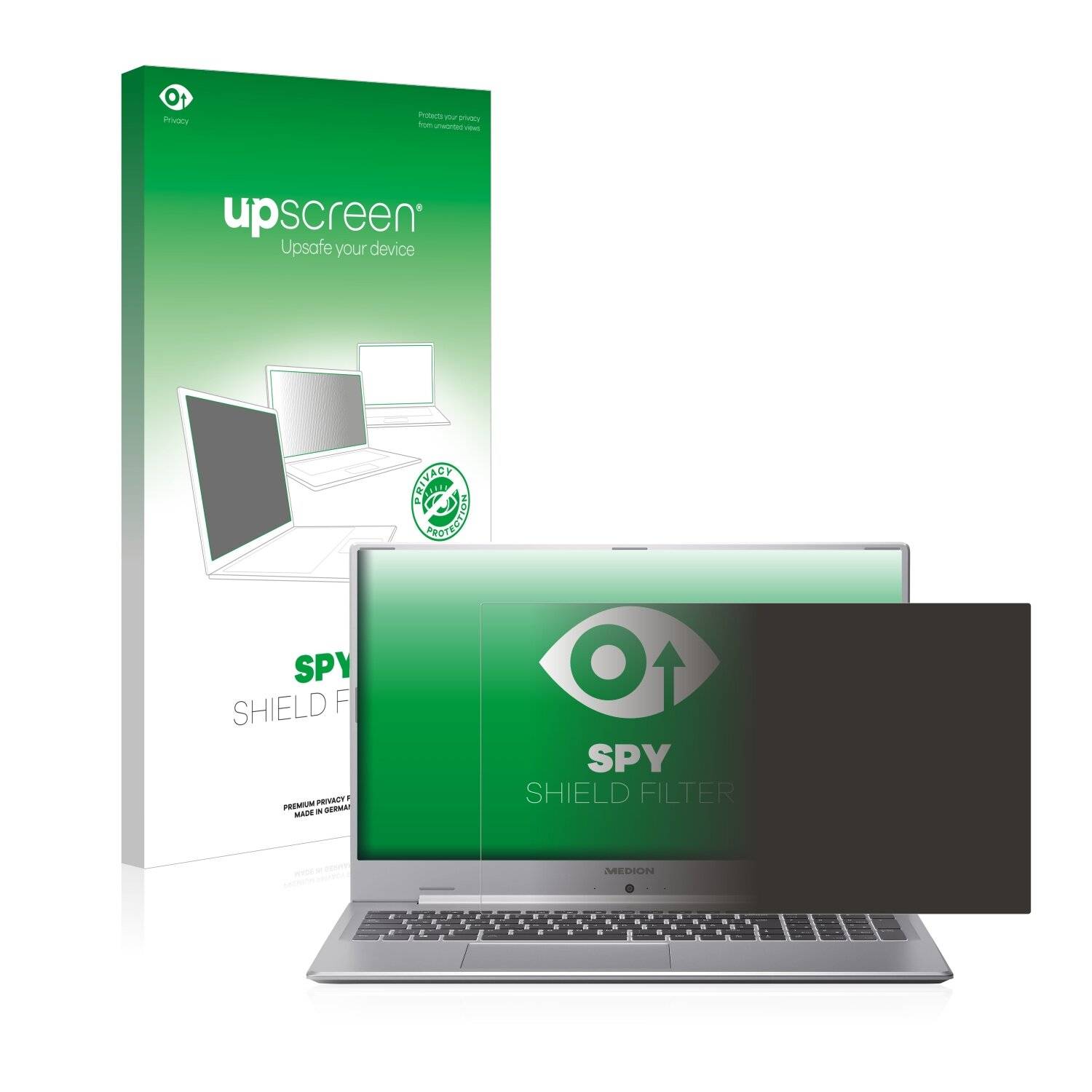 upscreen Spy Shield Filter Premium Blickschutzfilter für Medion Akoya
