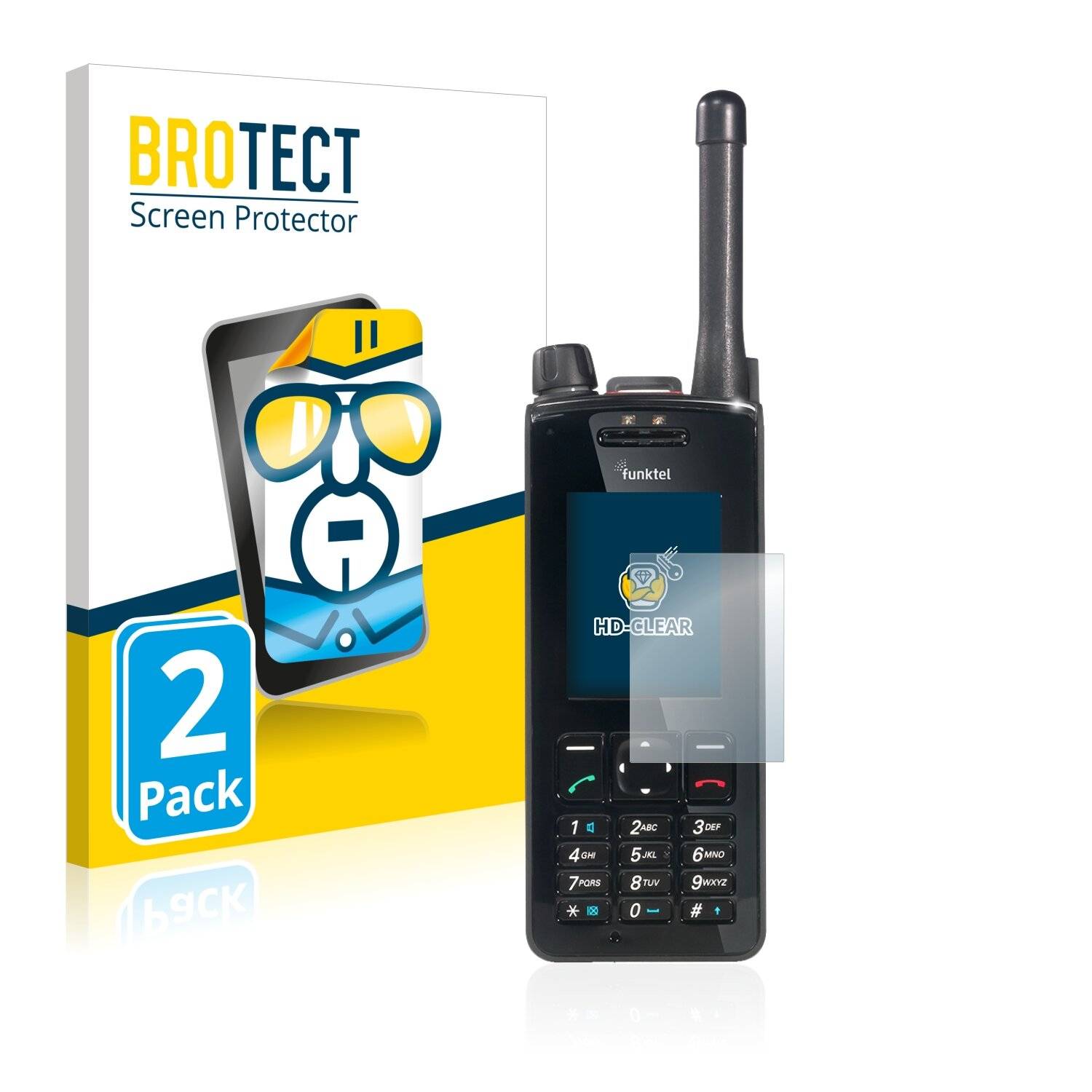 2x BROTECT HD-Clear Displayschutzfolie für Funktel