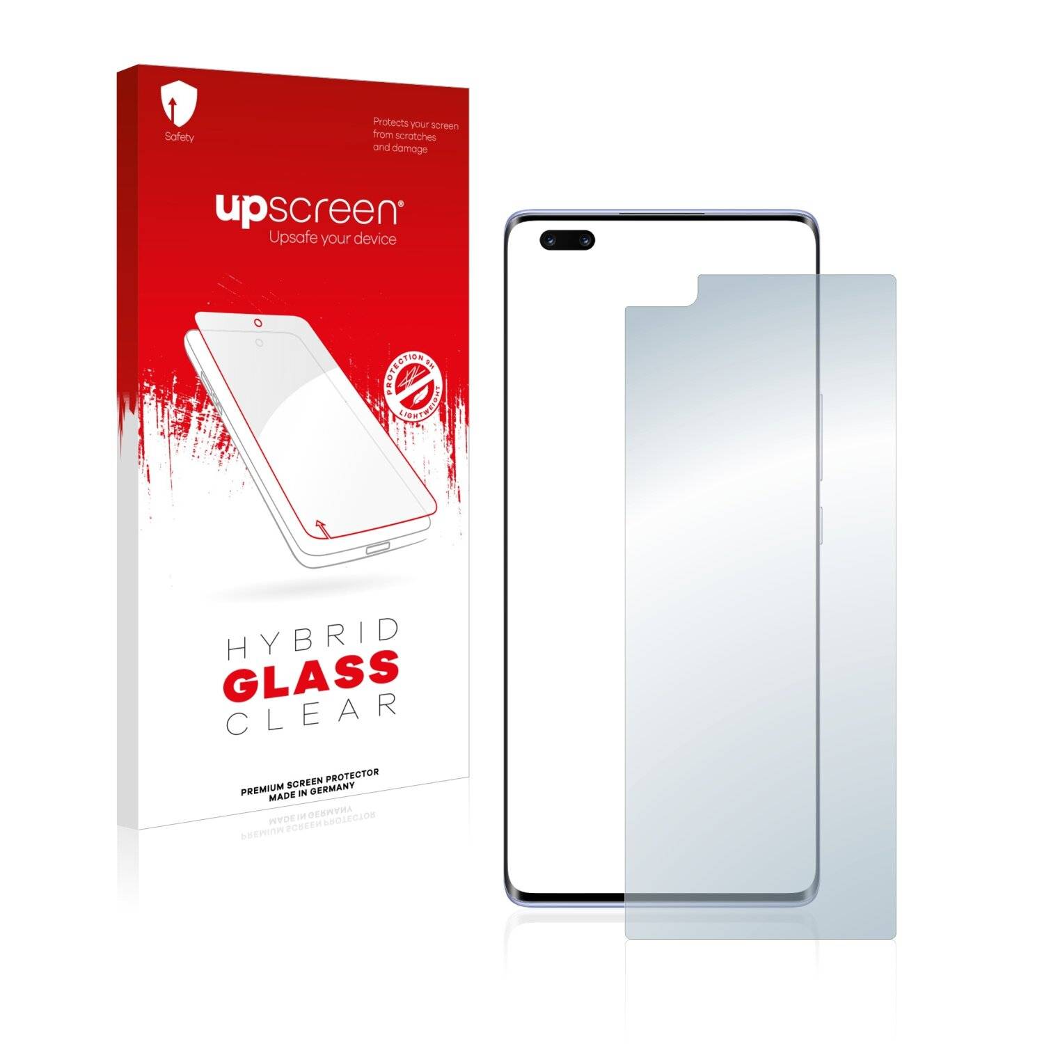 upscreen Hybrid Glass Clear Premium Schutzglas Folie für Huawei Nova 9