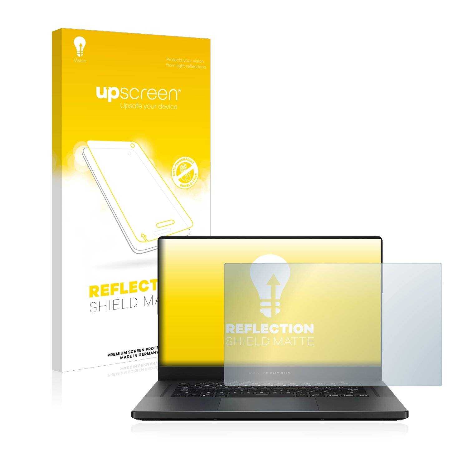 upscreen Reflection Shield Matte Premium Displayschutzfolie für Asus ROG Zephyrus G15