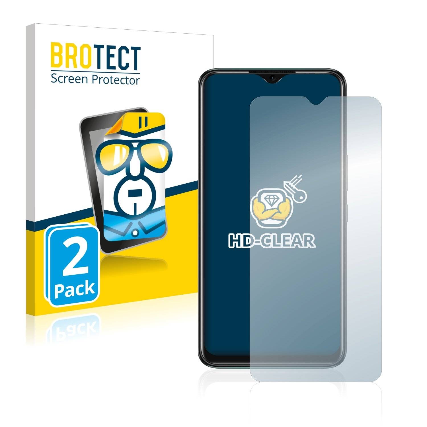 2x BROTECT HD-Clear Displayschutzfolie für Infinix Hot