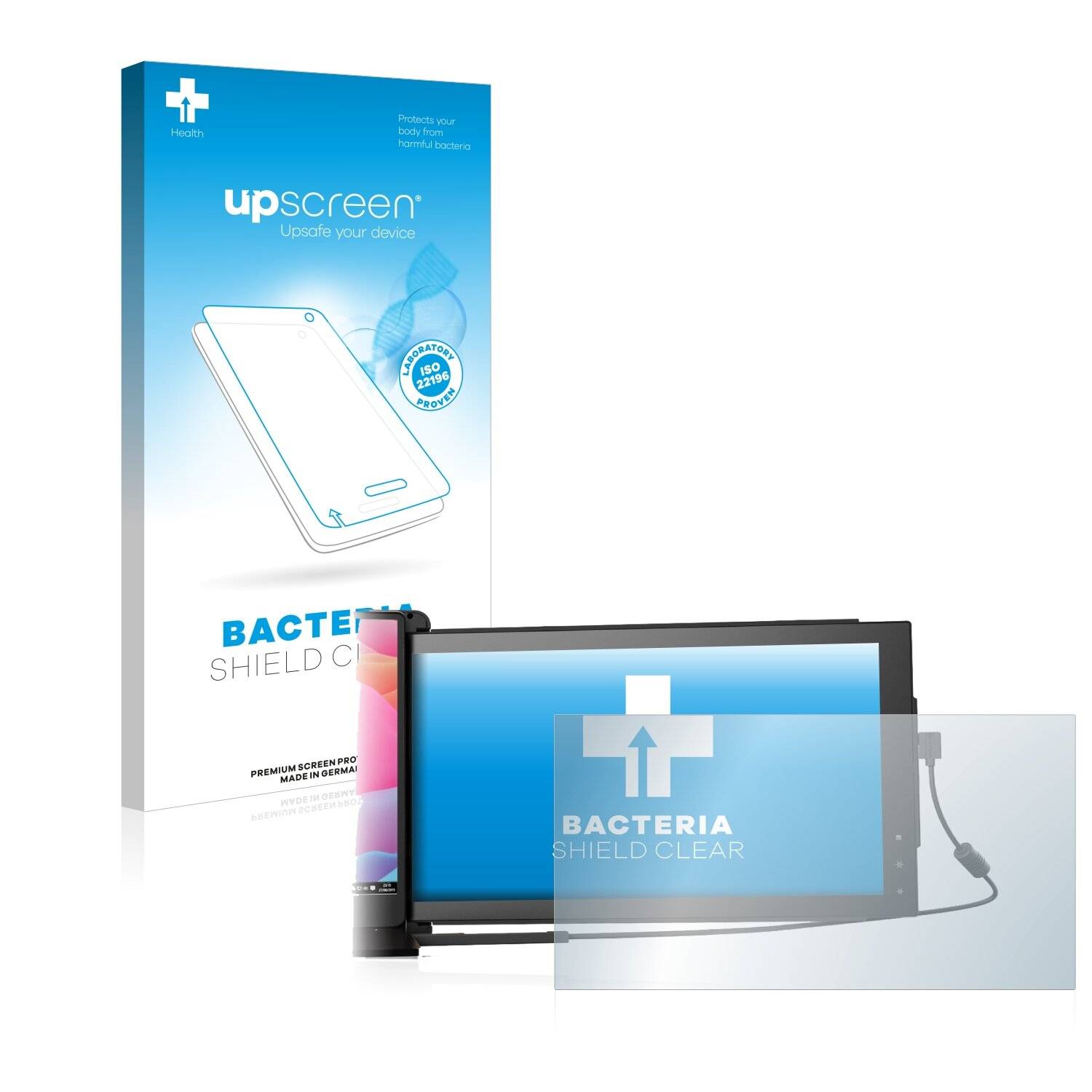 upscreen Bacteria Shield Clear Premium Antibakterielle Displayschutzfolie für Mobile Pixels