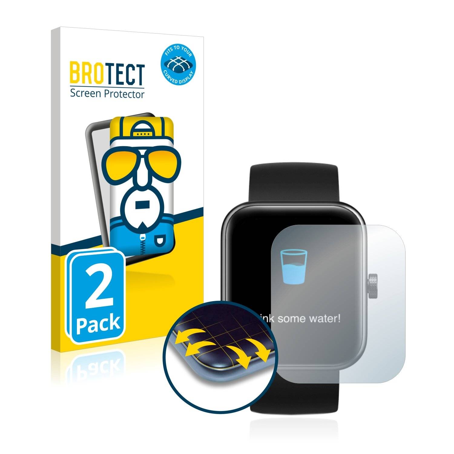 2x BROTECT Flex Full-Cover Displayschutzfolie für Maimo Maimo