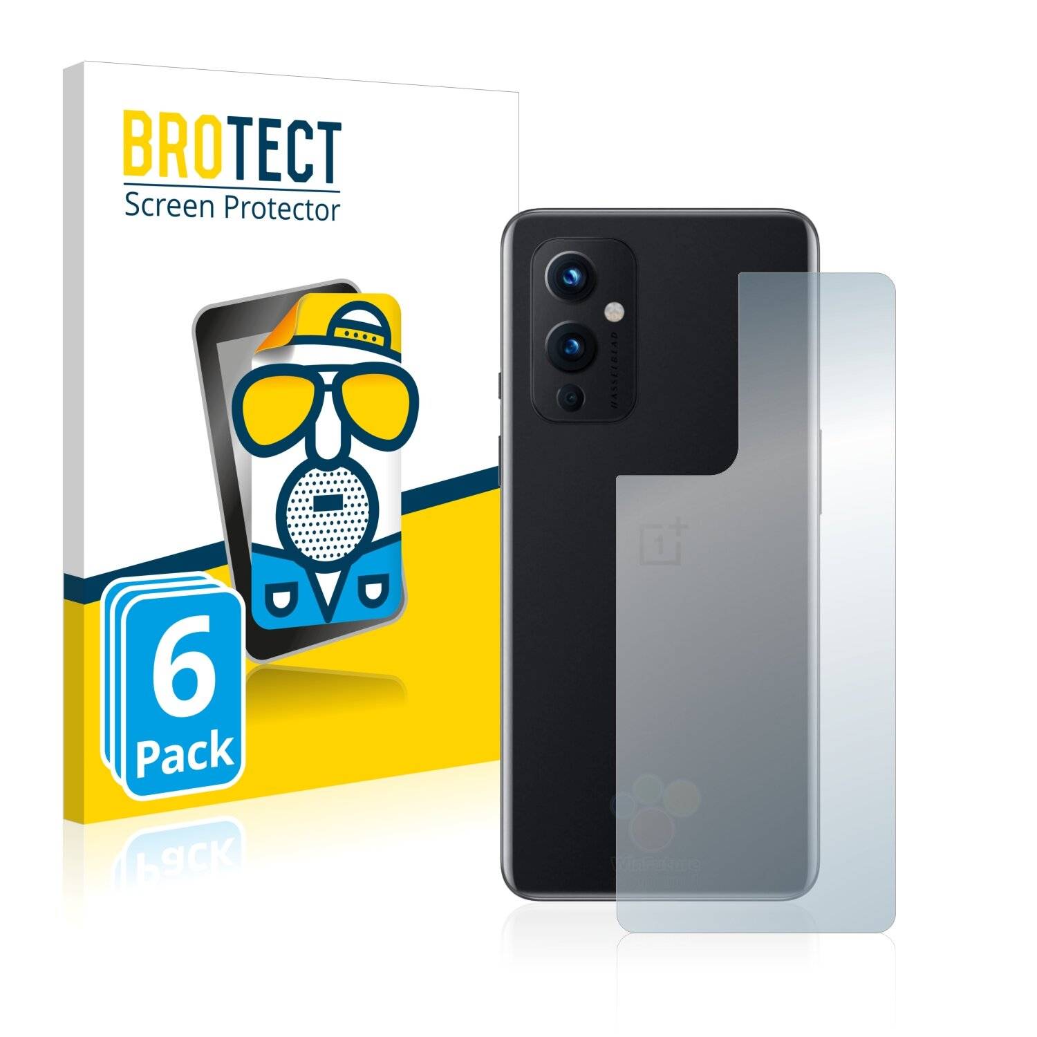 6x BROTECT Matte Displayschutzfolie für OnePlus 9 (Rückseite) - Entspiegelt,