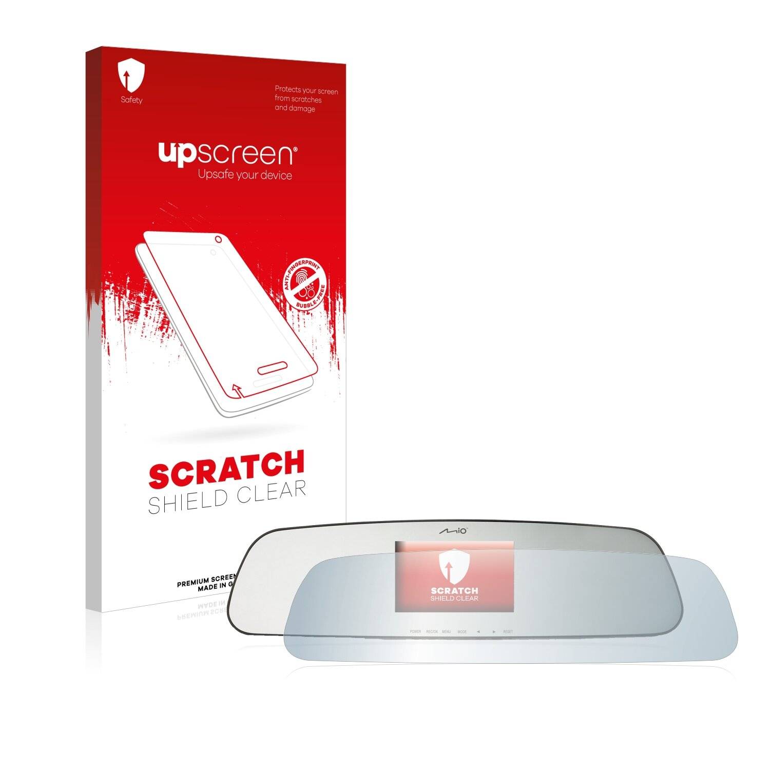 upscreen Scratch Shield Clear Premium Displayschutzfolie für Mitac Mio MiVue