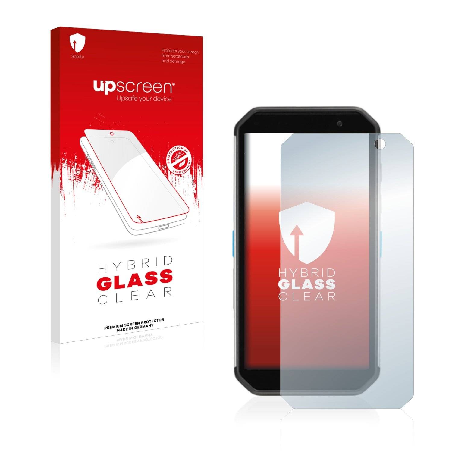 upscreen Hybrid Glass Clear Premium Schutzglas Folie für Almex AiM