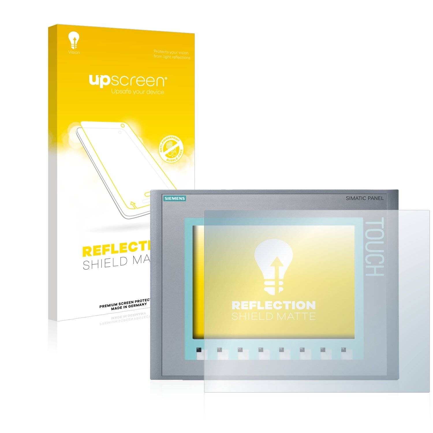 upscreen Reflection Shield Matte Premium Displayschutzfolie für Siemens Simatic HMI KTP 1000