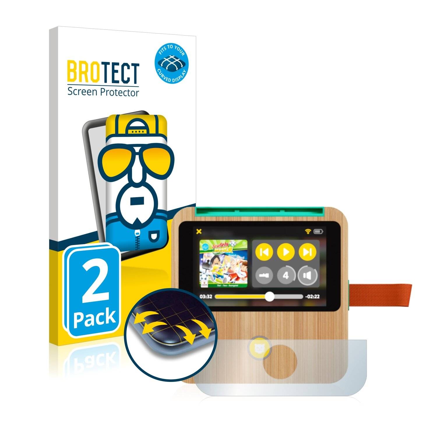 2x BROTECT Flex Full-Cover Displayschutzfolie für tigerbox