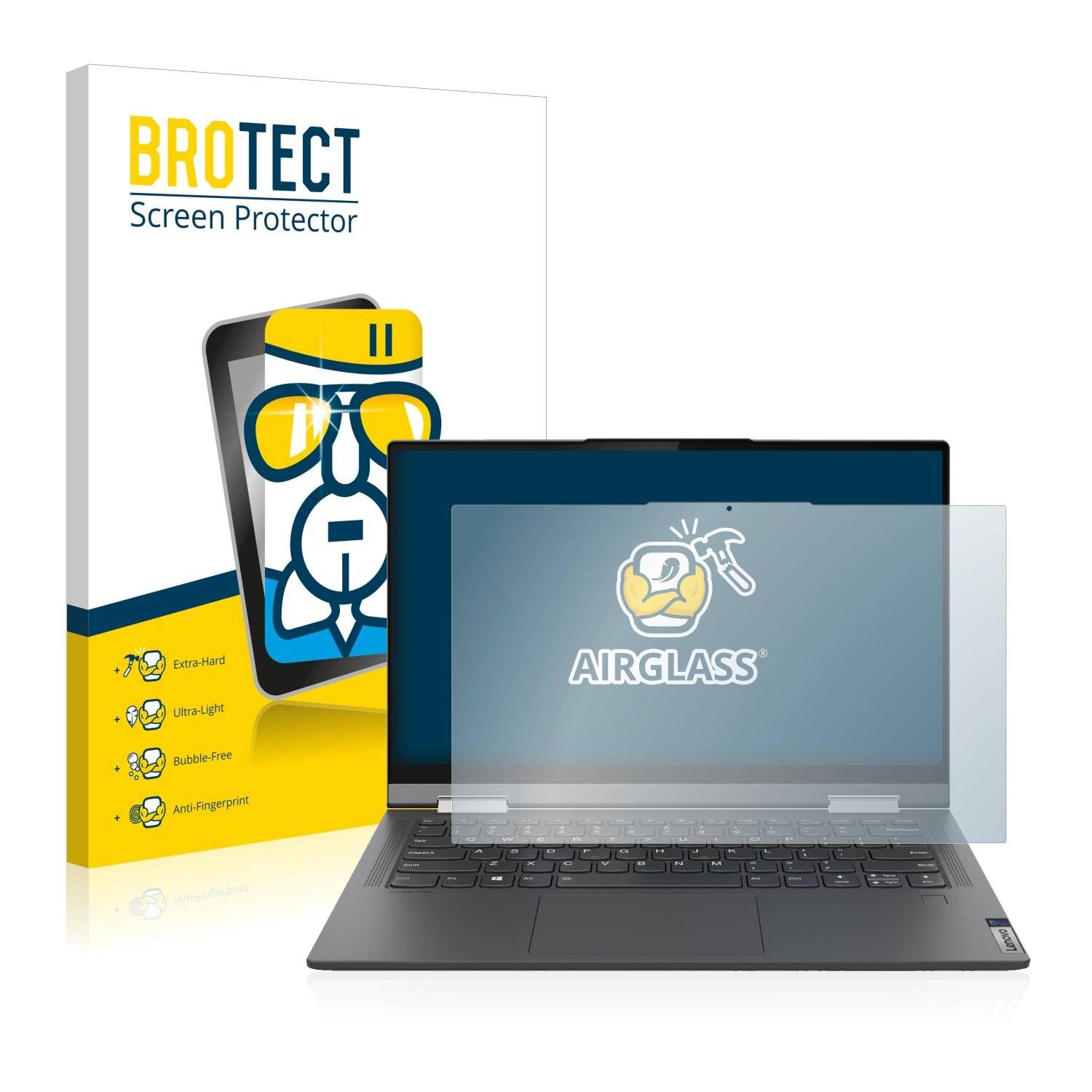 BROTECT AirGlass Schutzglas Folie für Lenovo IdeaPad
