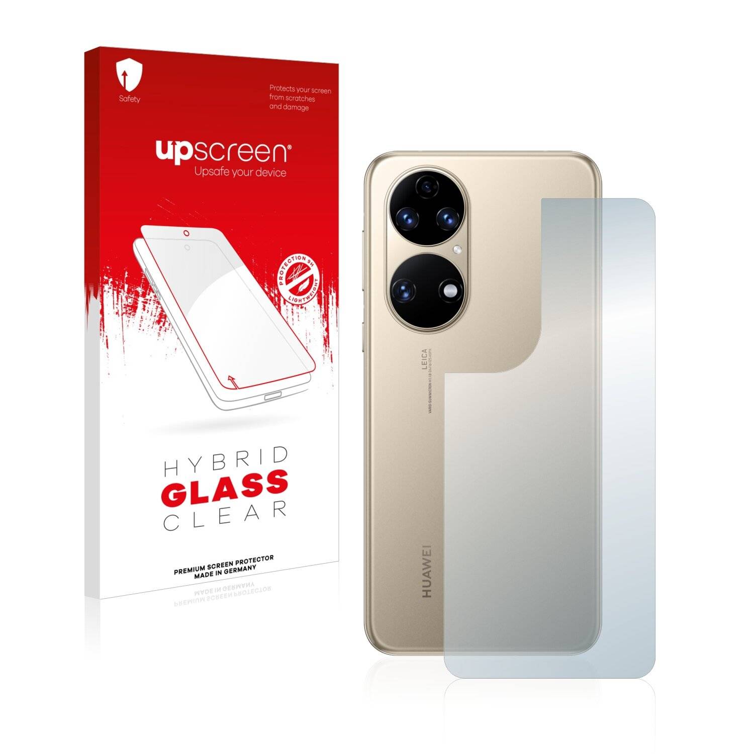 upscreen Hybrid Glass Clear Premium Schutzglas Folie für Huawei P50