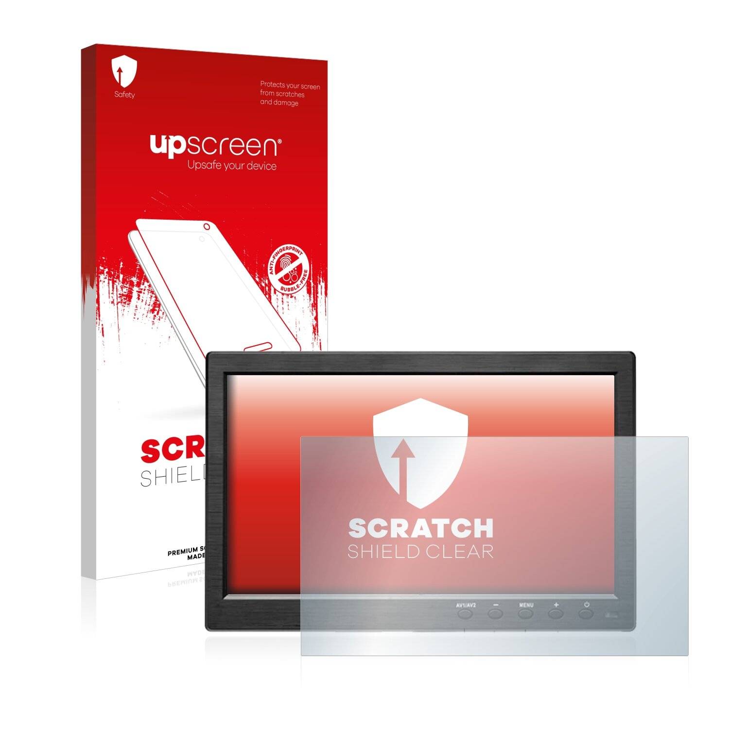 upscreen Scratch Shield Clear Premium Displayschutzfolie für Podofo HD Monitor