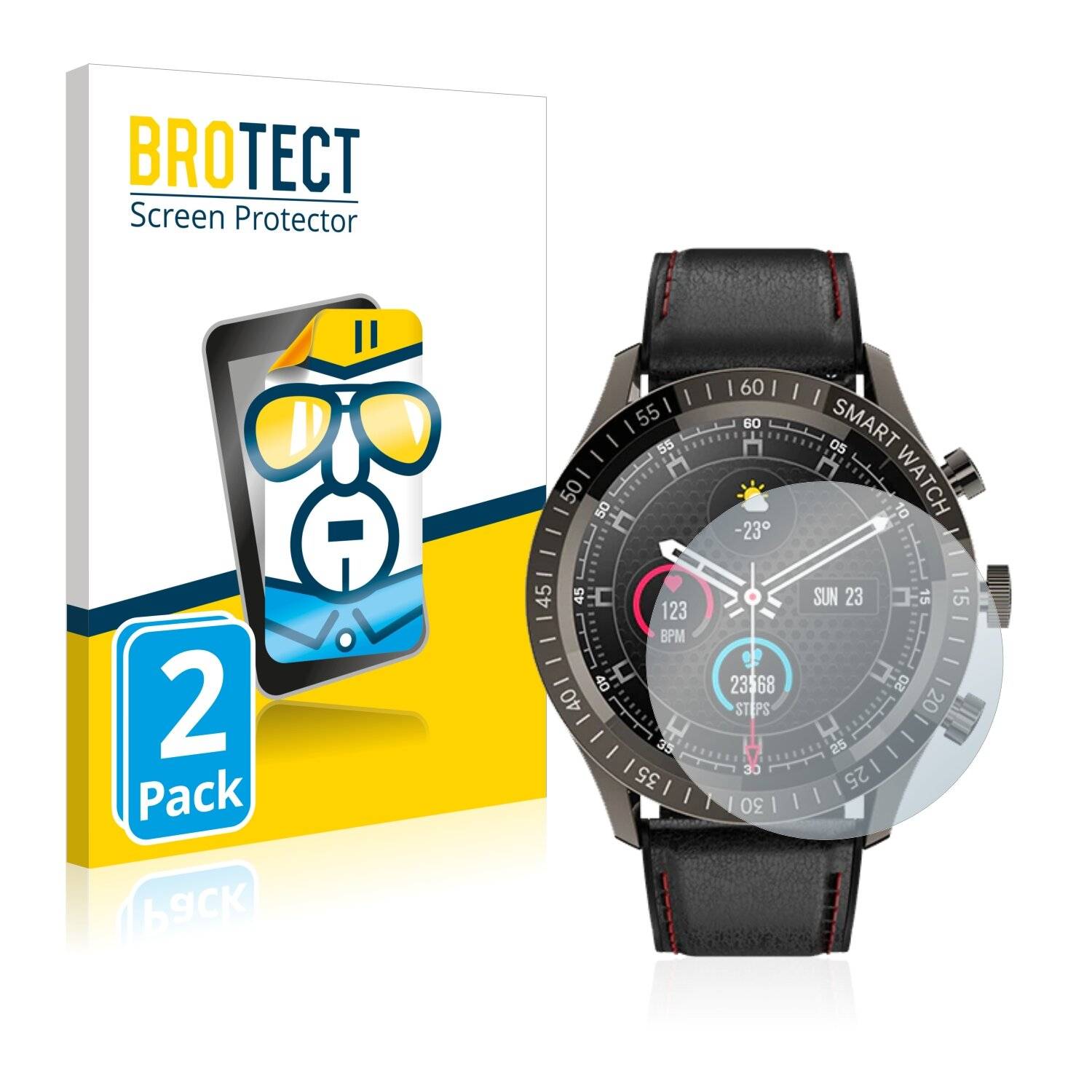 2x BROTECT HD-Clear Displayschutzfolie für Colmi Sky 5