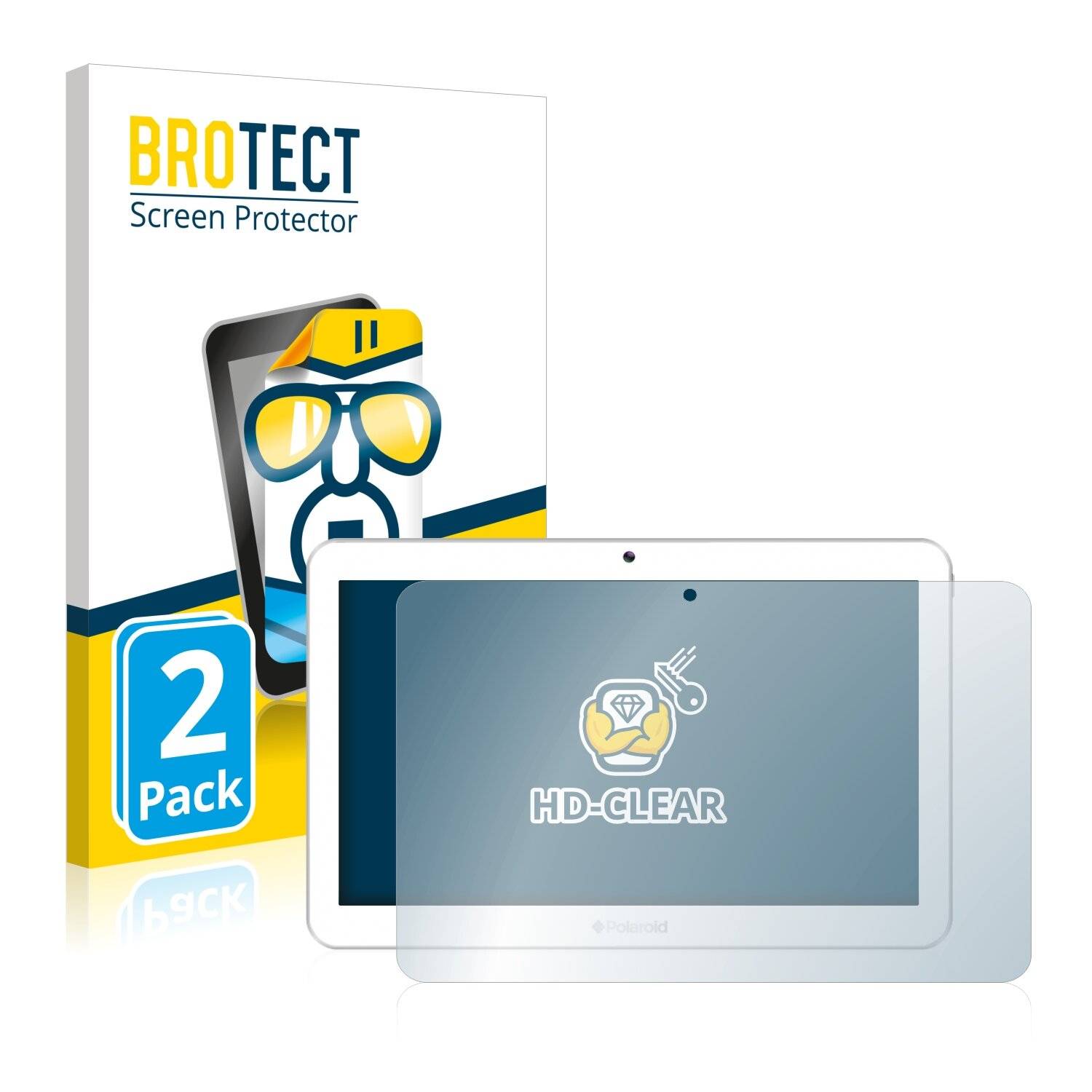 2x BROTECT HD-Clear Displayschutzfolie für Polaroid Mobility