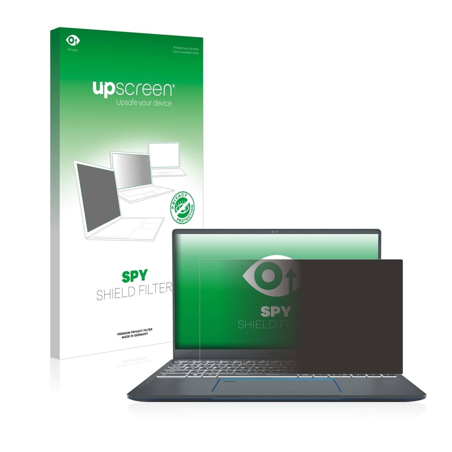 upscreen Spy Shield Filter Premium Blickschutzfilter für MSI Prestige 14