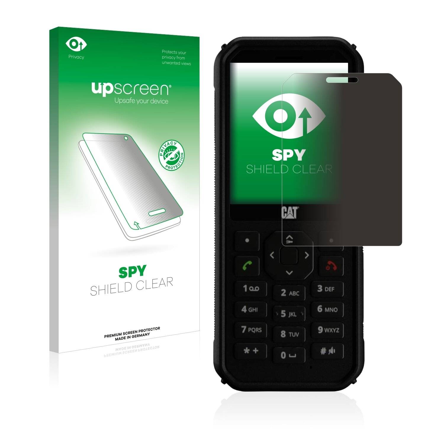 upscreen Spy Shield Clear Premium Blickschutzfolie für Caterpillar Cat