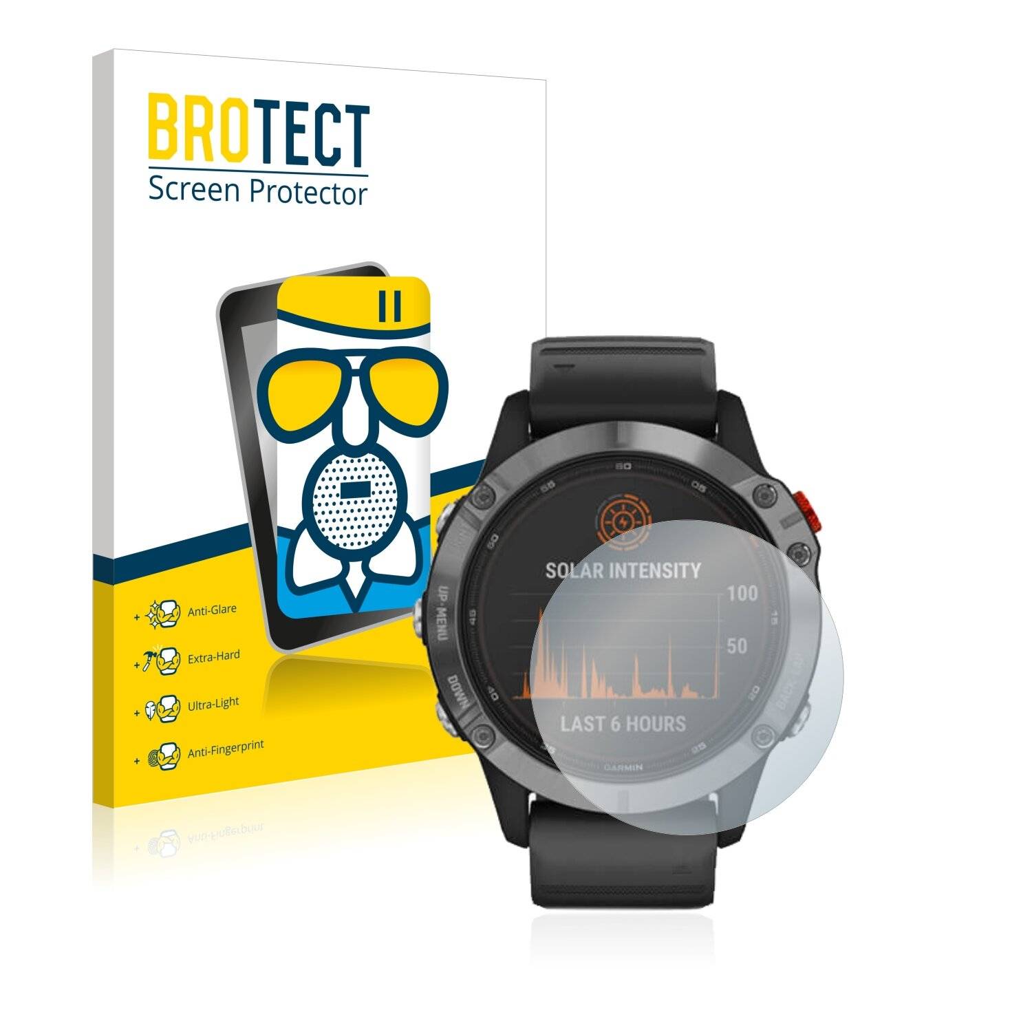 BROTECT AirGlass Matte Schutzglas Folie für Garmin Fenix 6