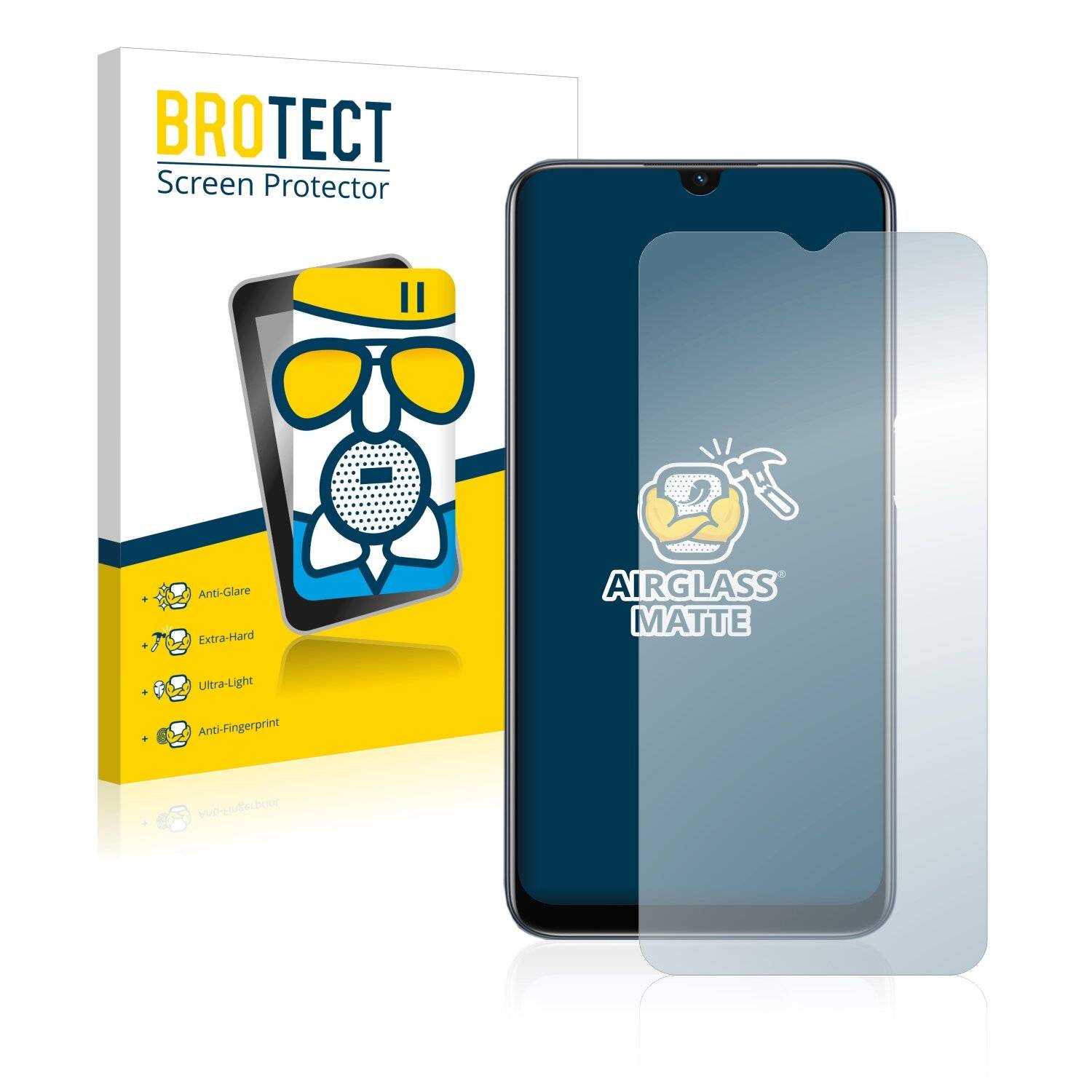 BROTECT AirGlass Matte Schutzglas Folie für Oppo