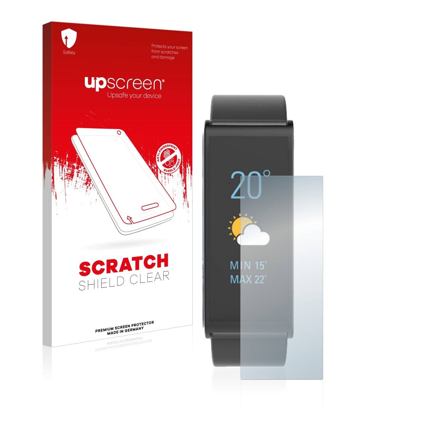 upscreen Scratch Shield Clear Premium Displayschutzfolie für MyKronoz ZeFit