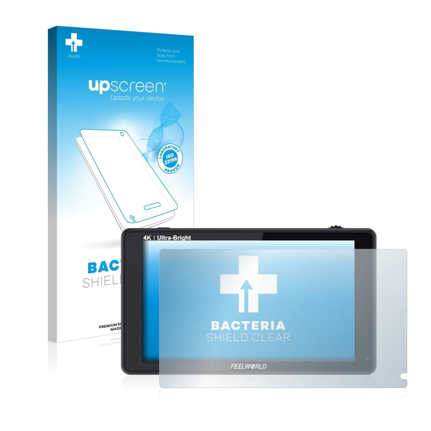 upscreen Bacteria Shield Clear Premium Antibakterielle Displayschutzfolie für Feelworld