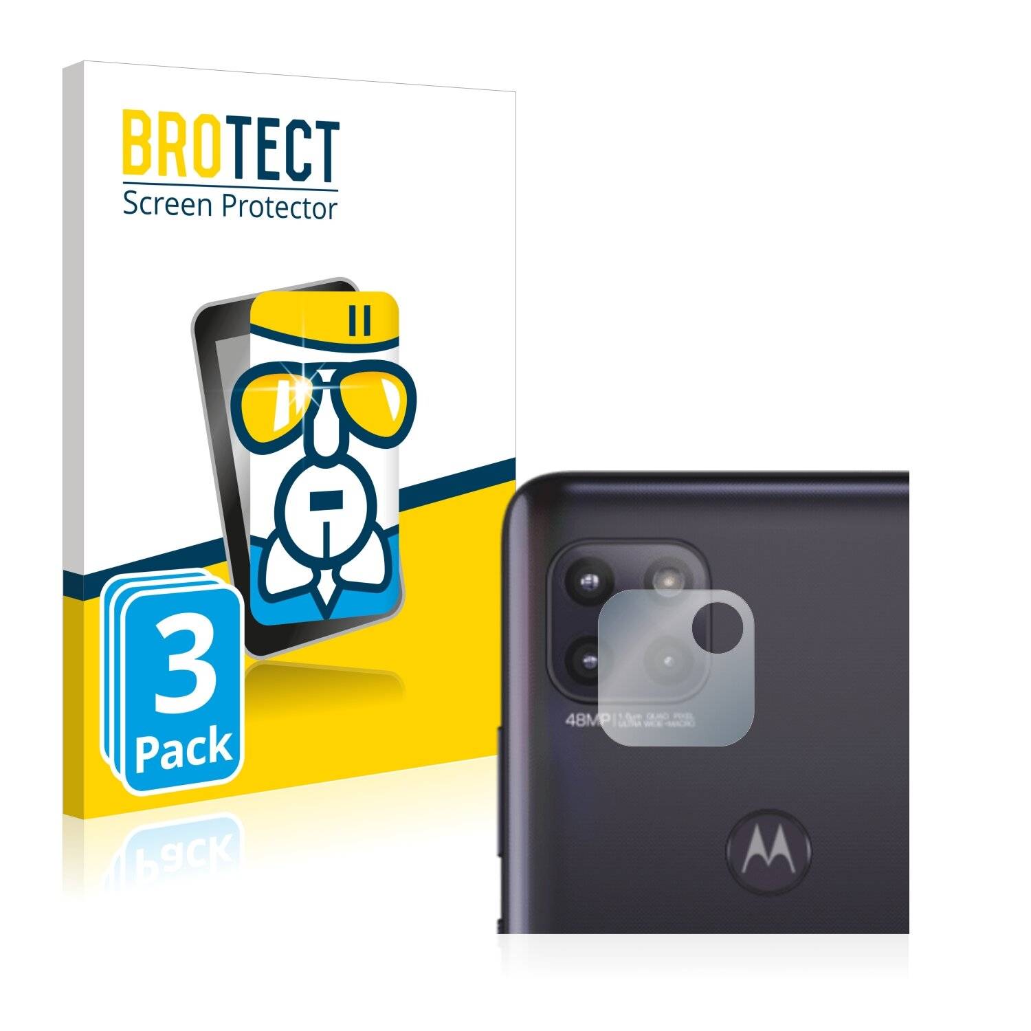 3x BROTECT AirGlass Schutzglas Folie für Motorola Moto G 5G (NUR