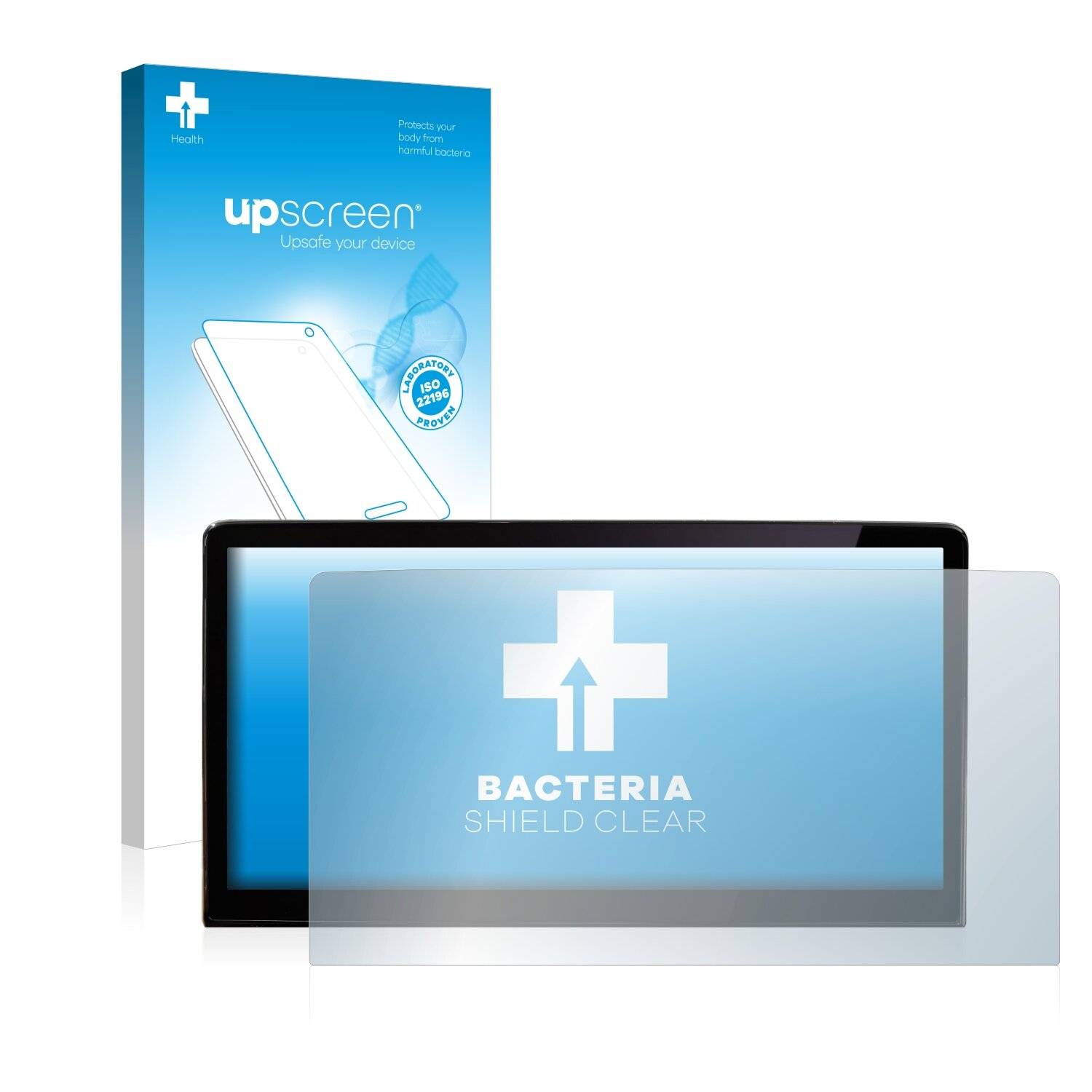 upscreen Bacteria Shield Clear Premium Antibakterielle Displayschutzfolie für Enyaq iV 80