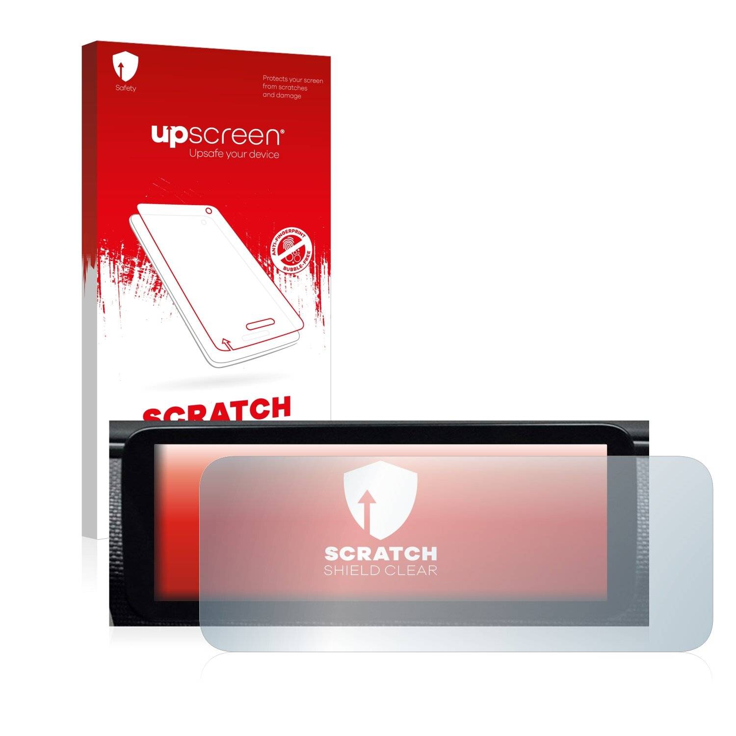 upscreen Scratch Shield Clear Premium Displayschutzfolie für Fiat 500 E Uconnect 5