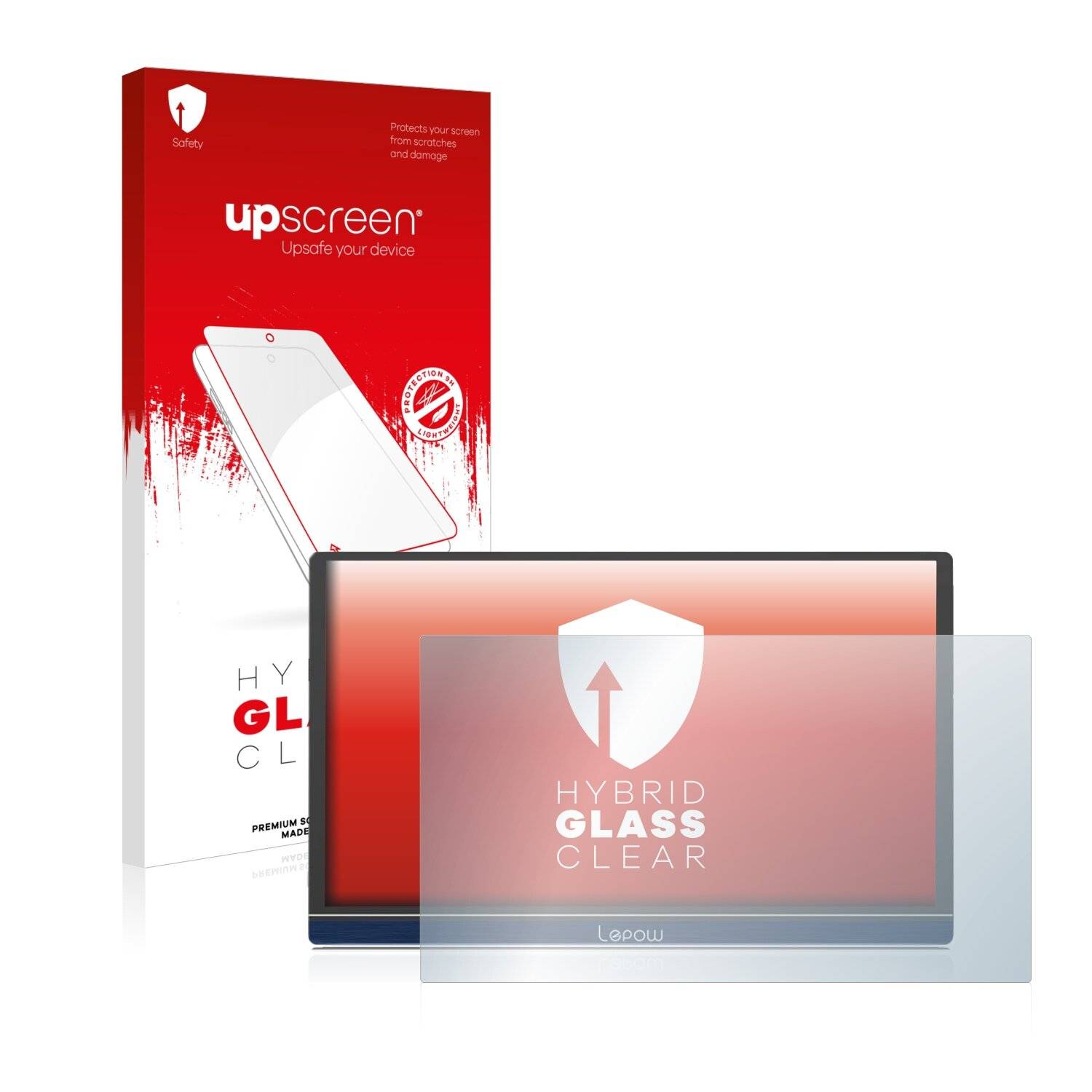 upscreen Hybrid Glass Clear Premium Schutzglas Folie für Lepow
