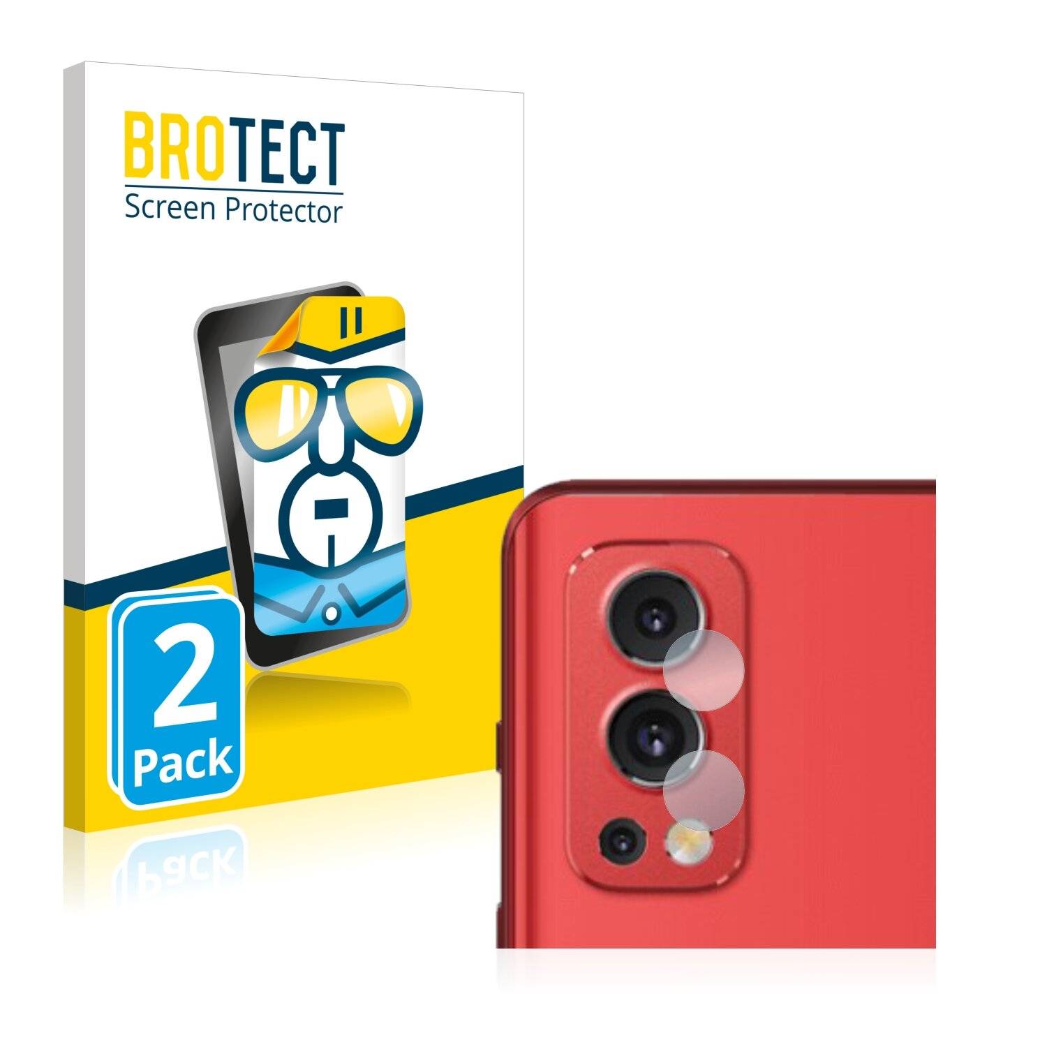 2x BROTECT HD-Clear Displayschutzfolie für OnePlus Nord 2 (NUR