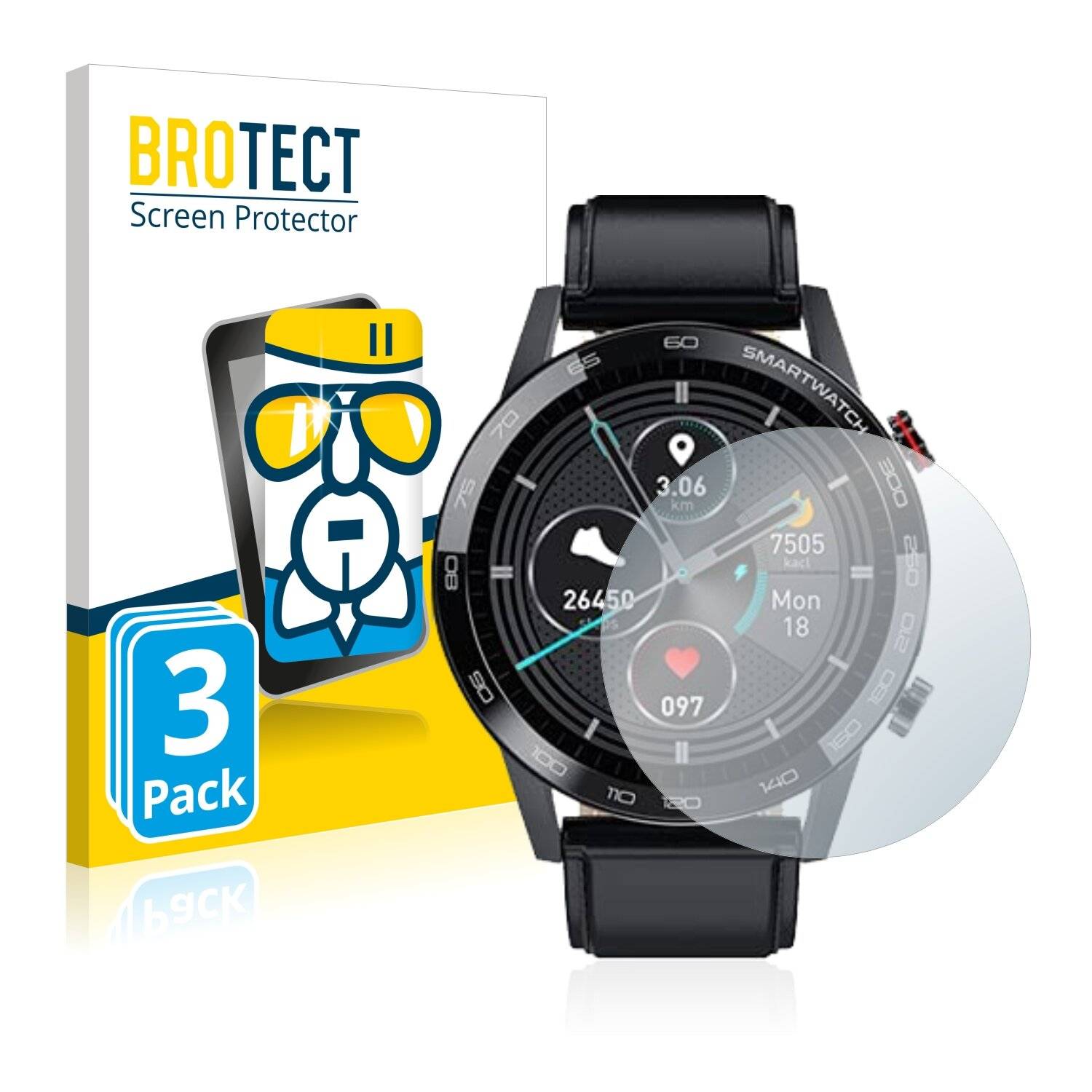 3x BROTECT AirGlass Schutzglas Folie für Microwear