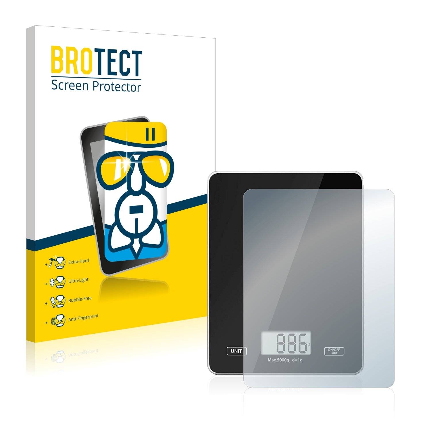 BROTECT AirGlass Schutzglas Folie für Meromore Digital Food