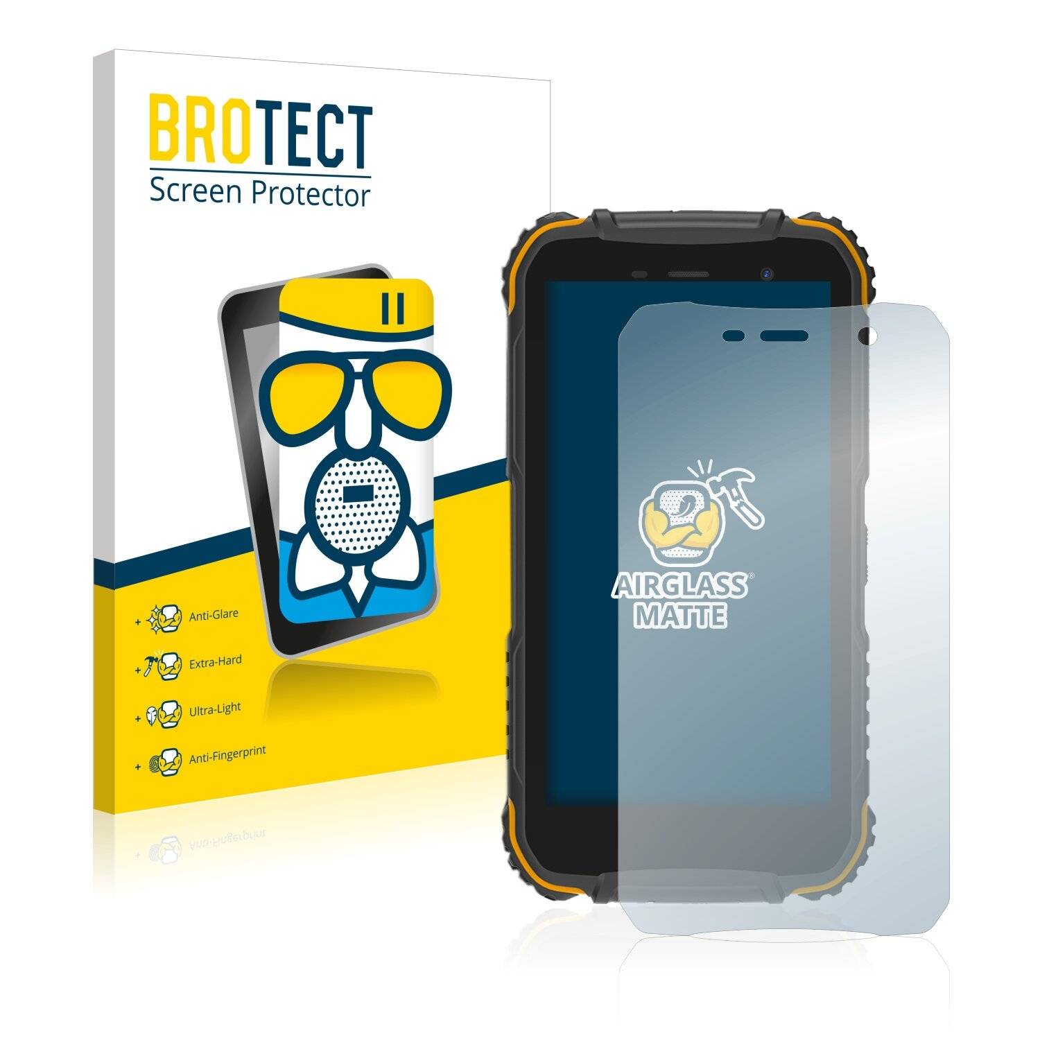 BROTECT AirGlass Matte Schutzglas Folie für Doogee