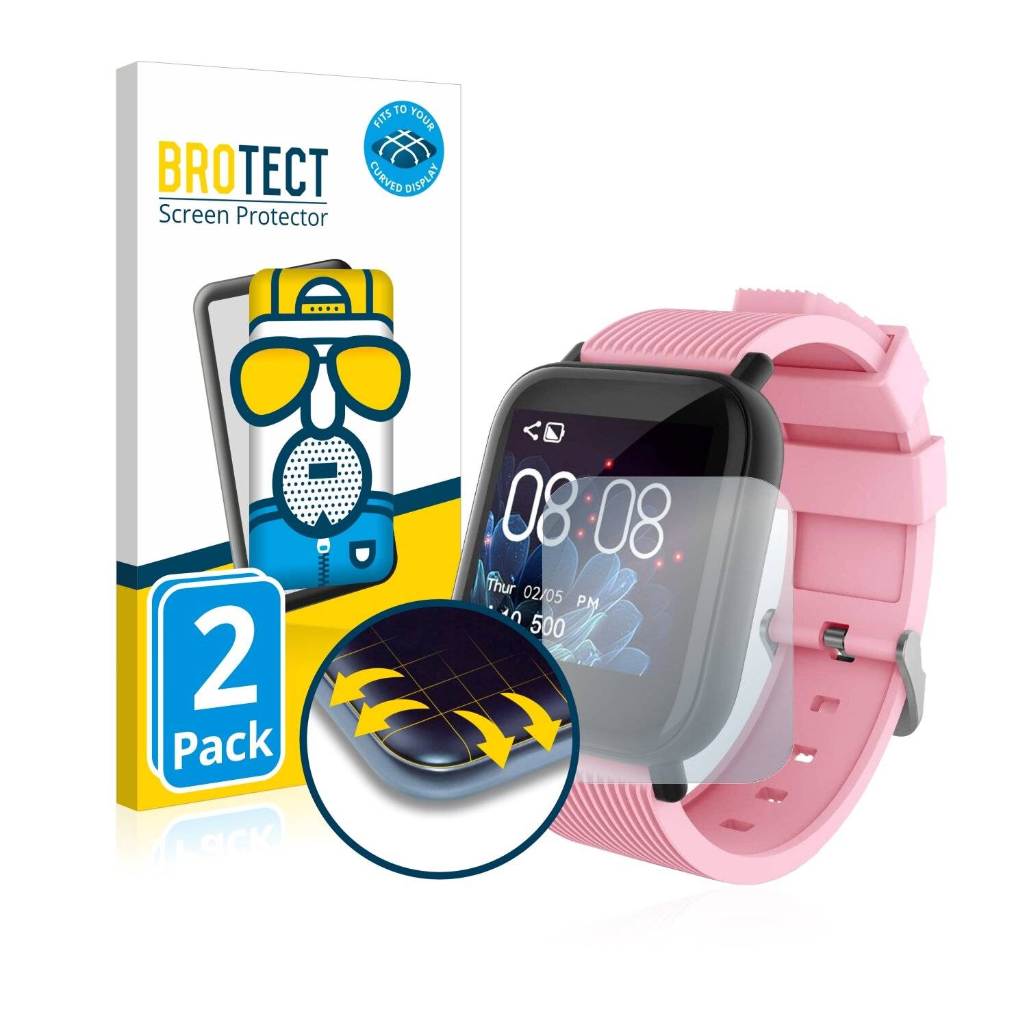 2x BROTECT Flex Matte Full-Cover Displayschutzfolie für Gokoo