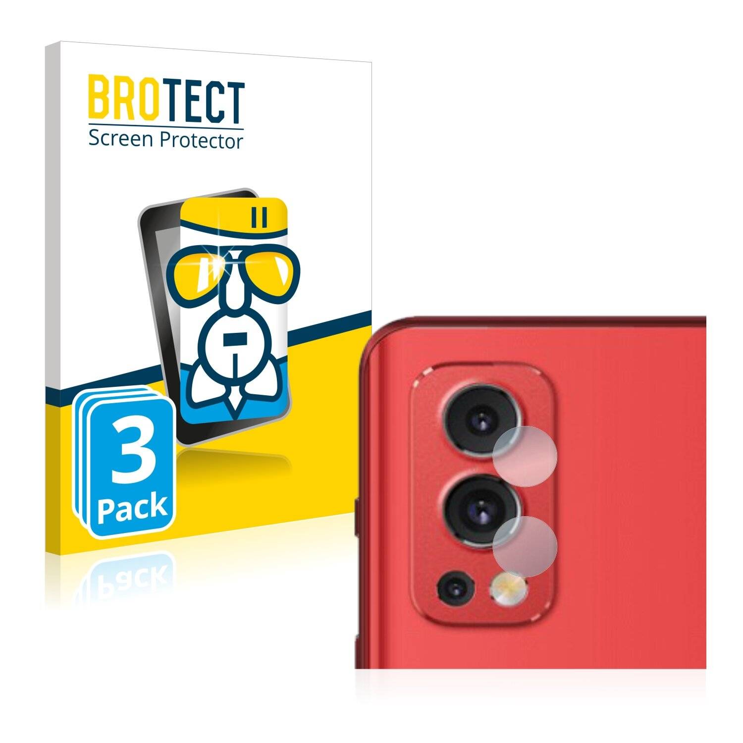3x BROTECT AirGlass Schutzglas Folie für OnePlus Nord 2 5G (NUR