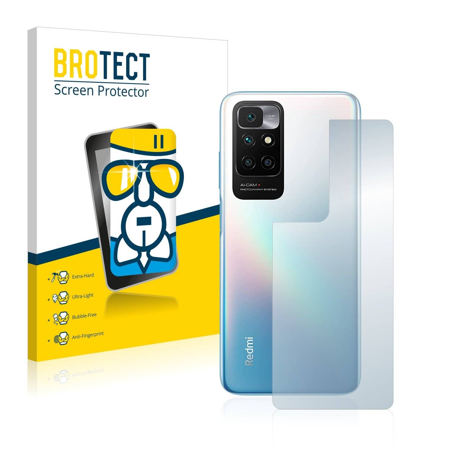 BROTECT AirGlass Schutzglas Folie für Xiaomi Redmi 10 Prime