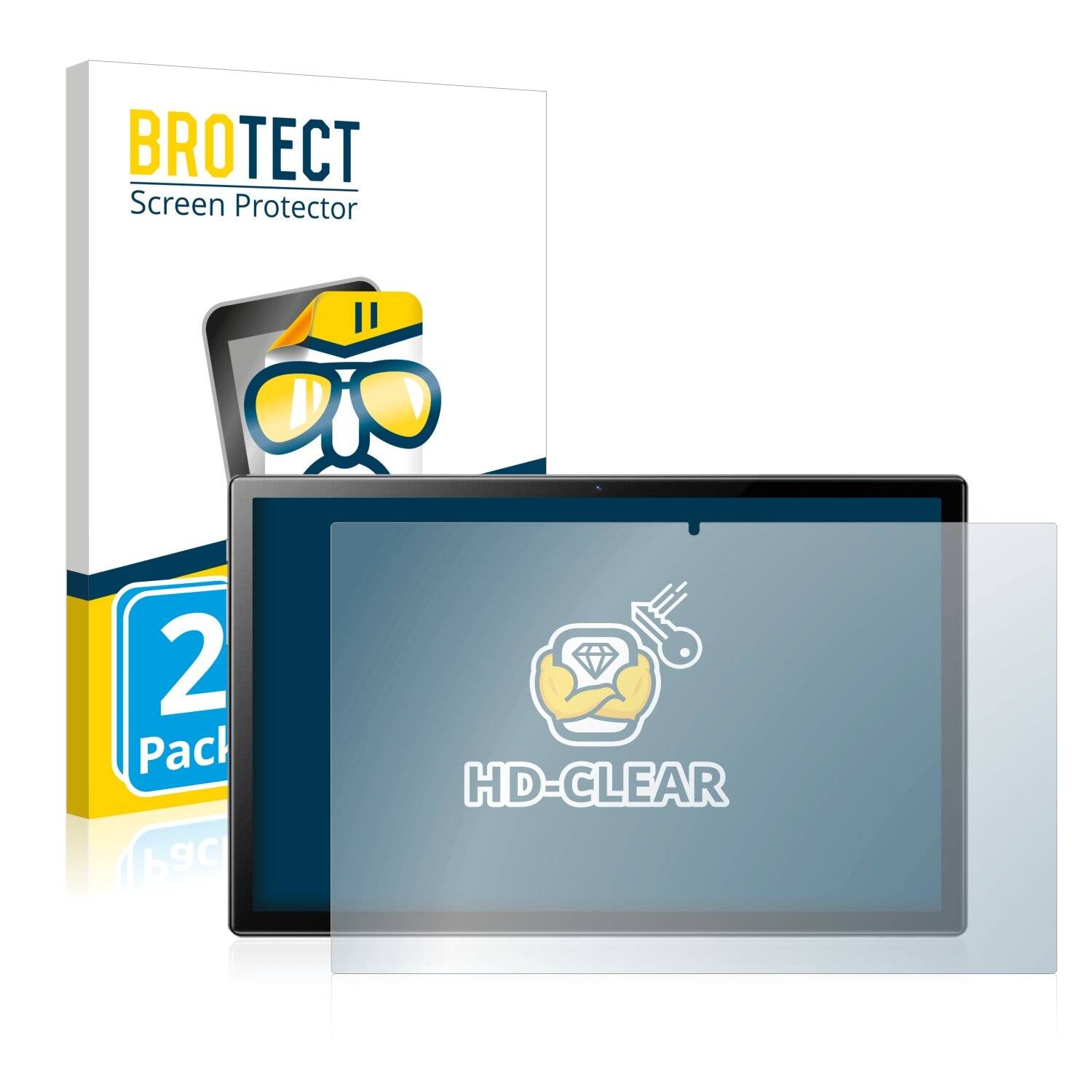 2x BROTECT HD-Clear Displayschutzfolie für Blackview Oscal Pad