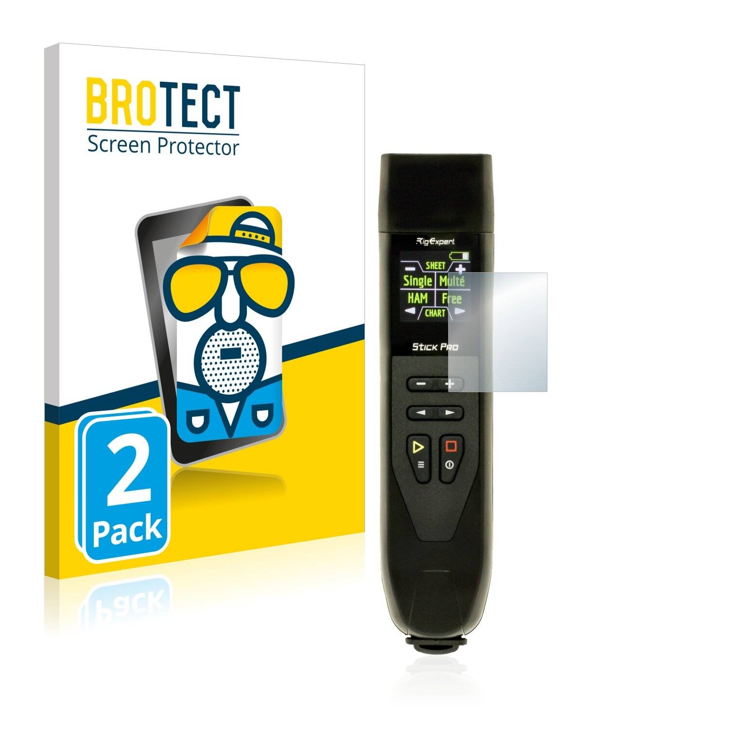 2x BROTECT Matte Displayschutzfolie für RigExpert Stick Pro - Entspiegelt,