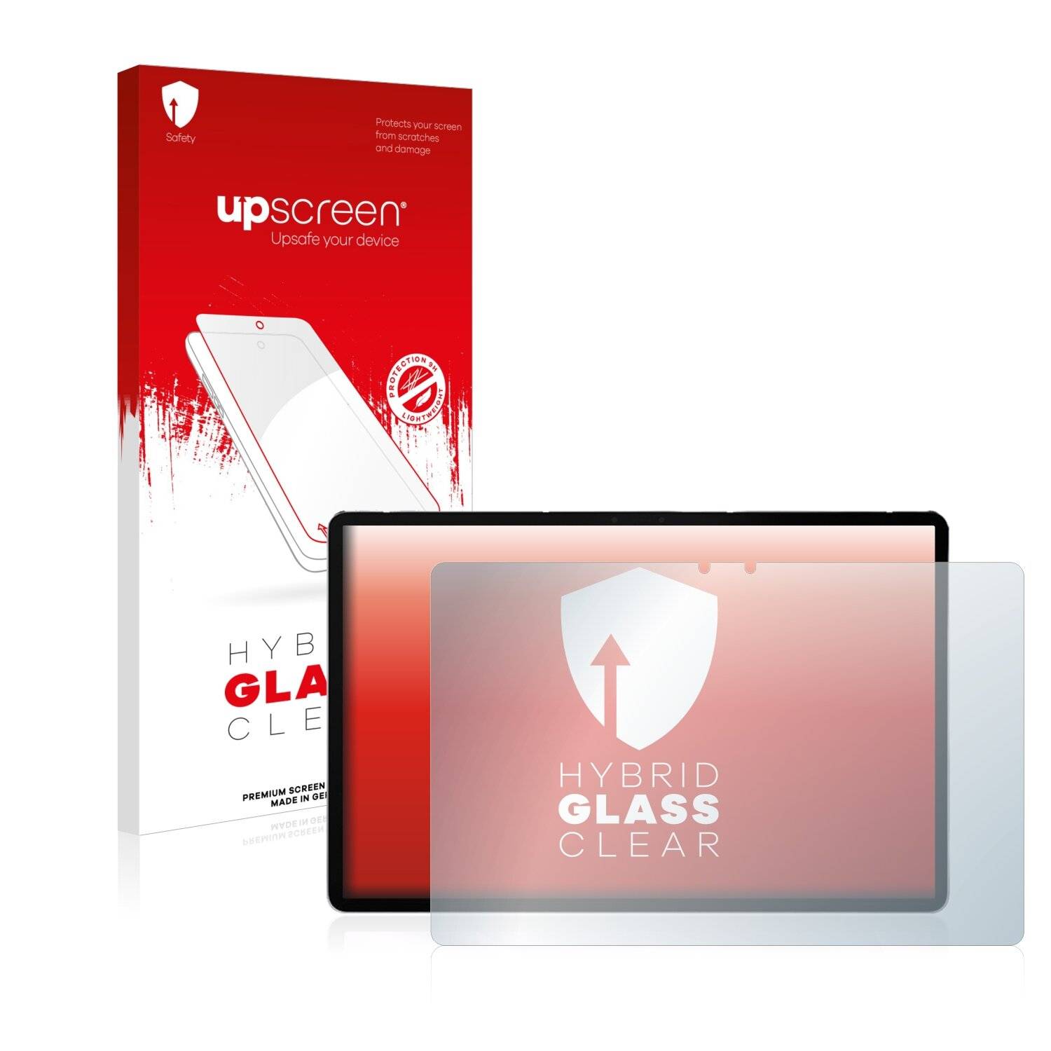 upscreen Hybrid Glass Clear Premium Schutzglas Folie für Lenovo Pad