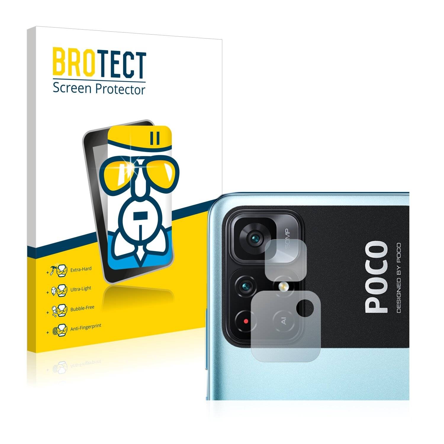 BROTECT AirGlass Schutzglas Folie für Xiaomi Poco M4 Pro 5G (NUR