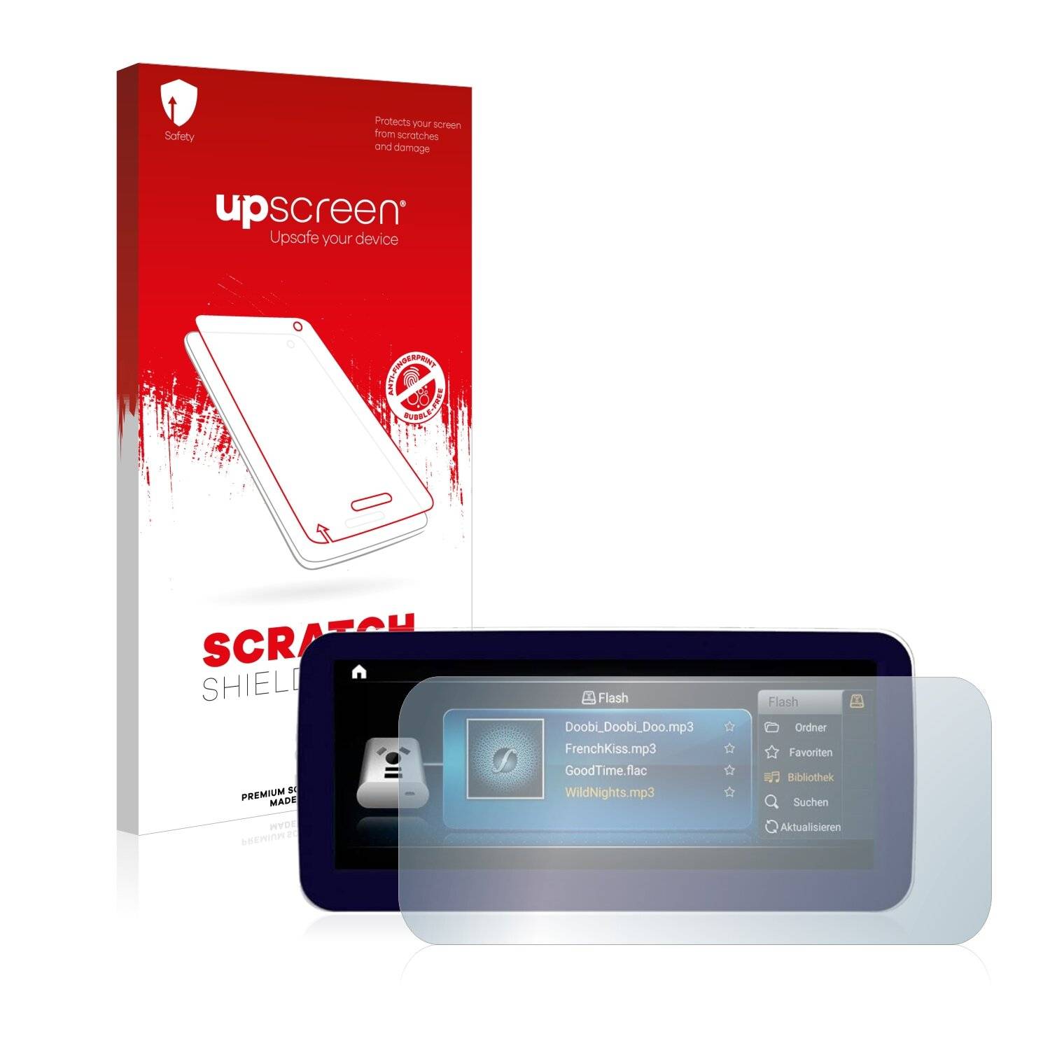 upscreen Scratch Shield Clear Premium Displayschutzfolie für Mercedes-Benz B-Class 2014