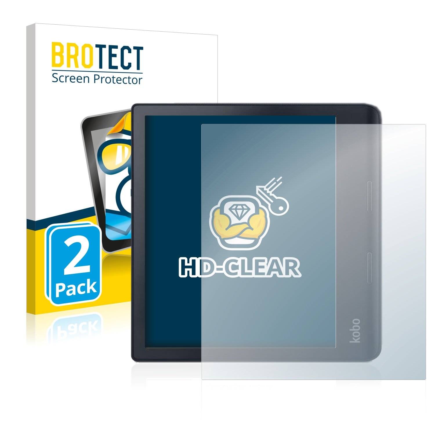 2x BROTECT HD-Clear Displayschutzfolie für Kobo