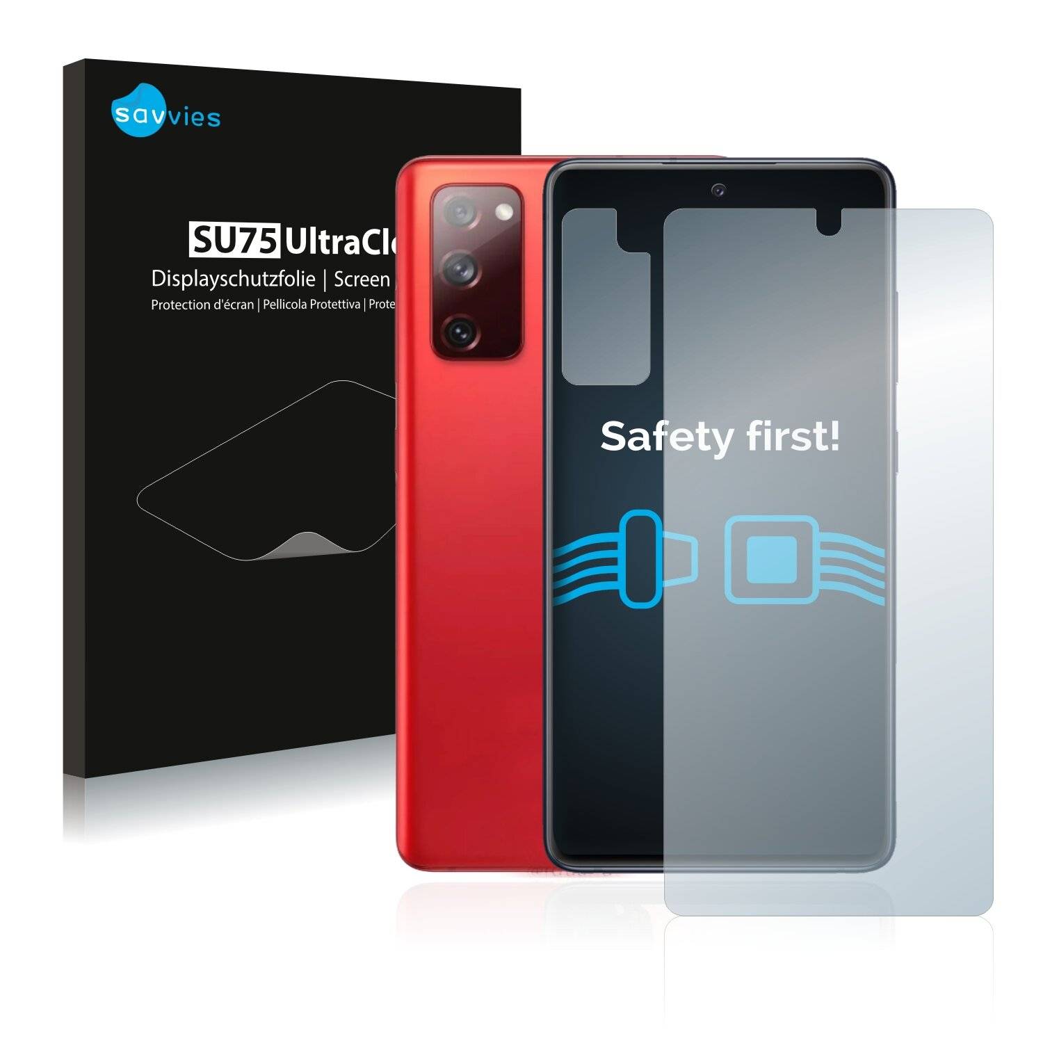 18x Savvies SU75 Displayschutzfolie für Samsung Galaxy S20 FE 5G (Vorderseite +