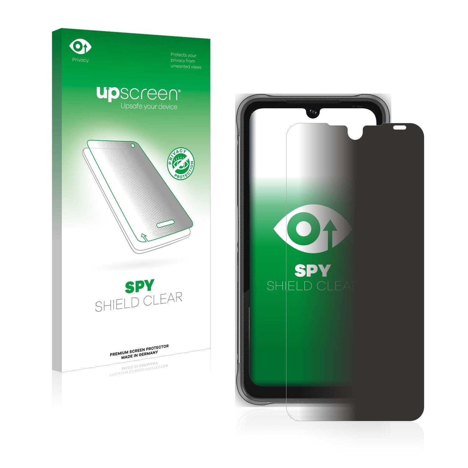 upscreen Spy Shield Clear Premium Blickschutzfolie für Umidigi Bison