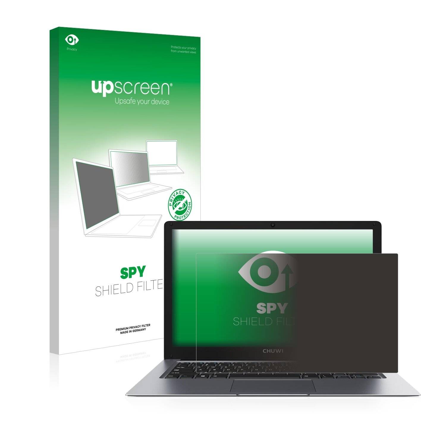 upscreen Spy Shield Filter Premium Blickschutzfilter für Chuwi HeroBook Pro
